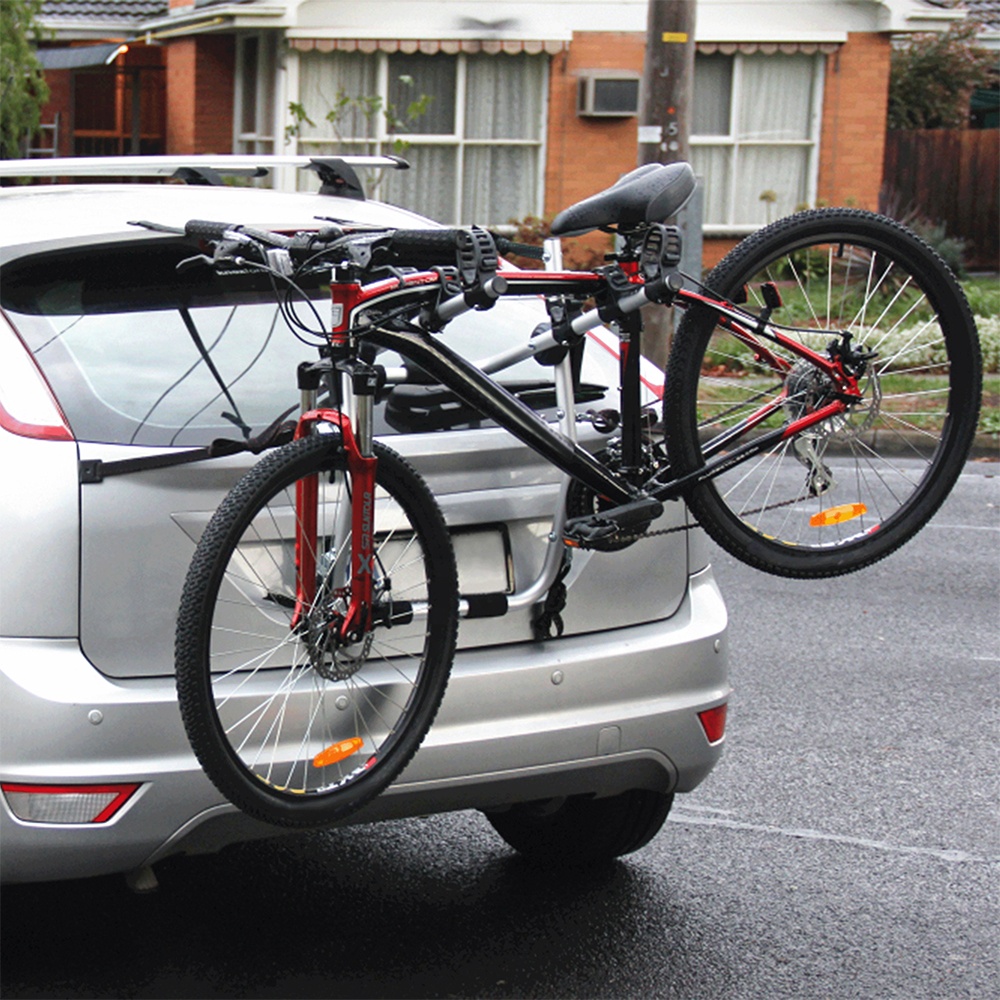 Rear-Mount Foldable Bike Rack for 3 Bikes – Trunk Carrier Compatible with Cars, SUVs, and Sedans
