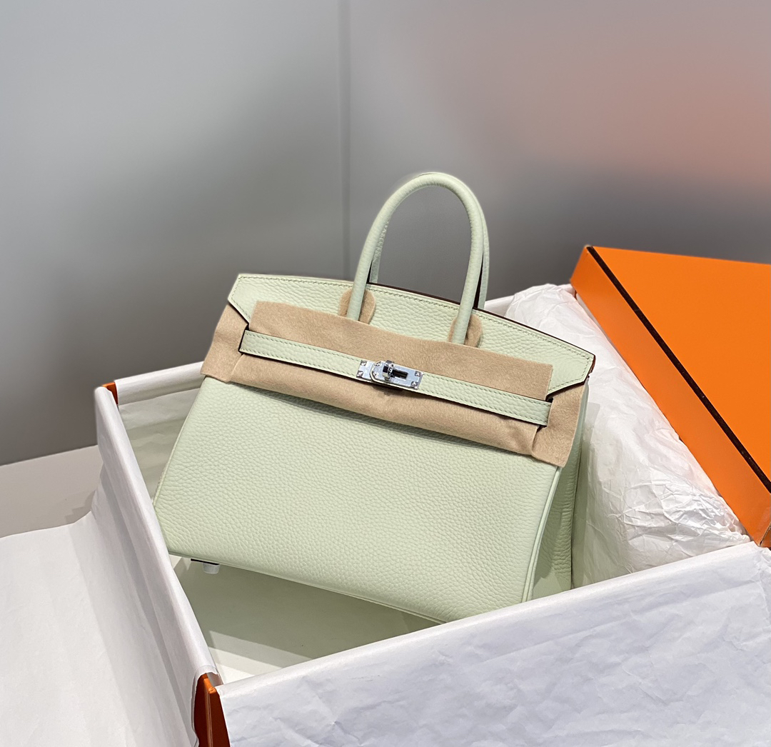 [TOP] HERMES Birkin Togo Leather 25cm - Vert Fizz & SHW - 711 Luxury