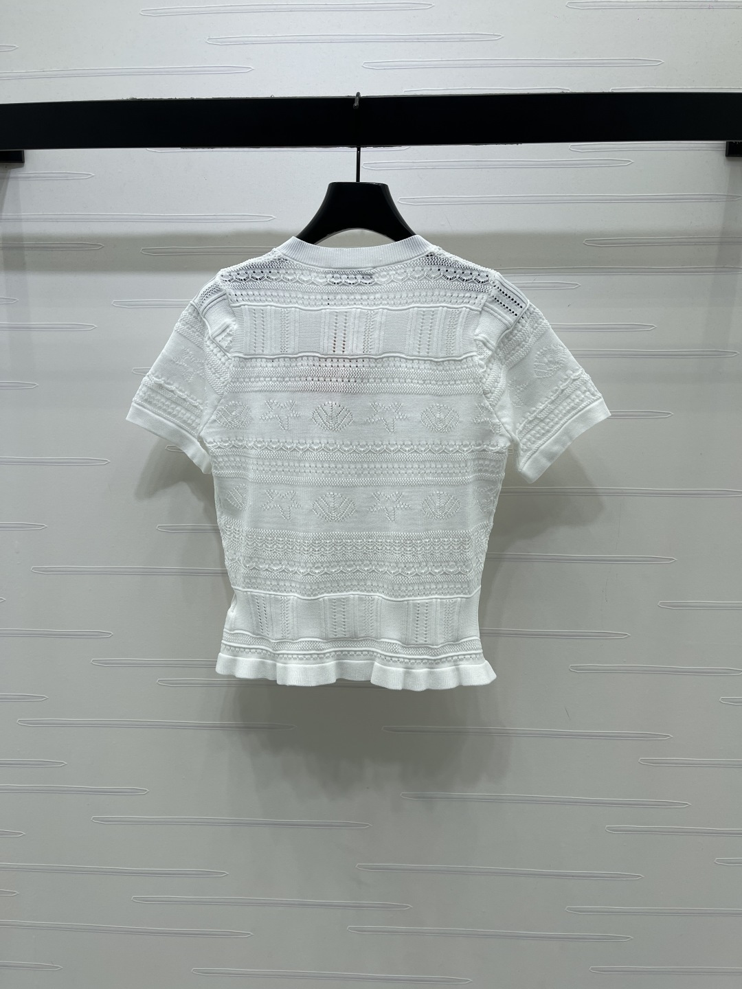[TOP] Miu Miu Knit Top - White - 711 Luxury