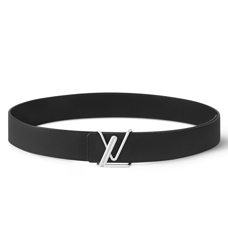 [TOP] Louis Vuitton LV Men's Calfskin Belt 4cm - Black - 711 Luxury