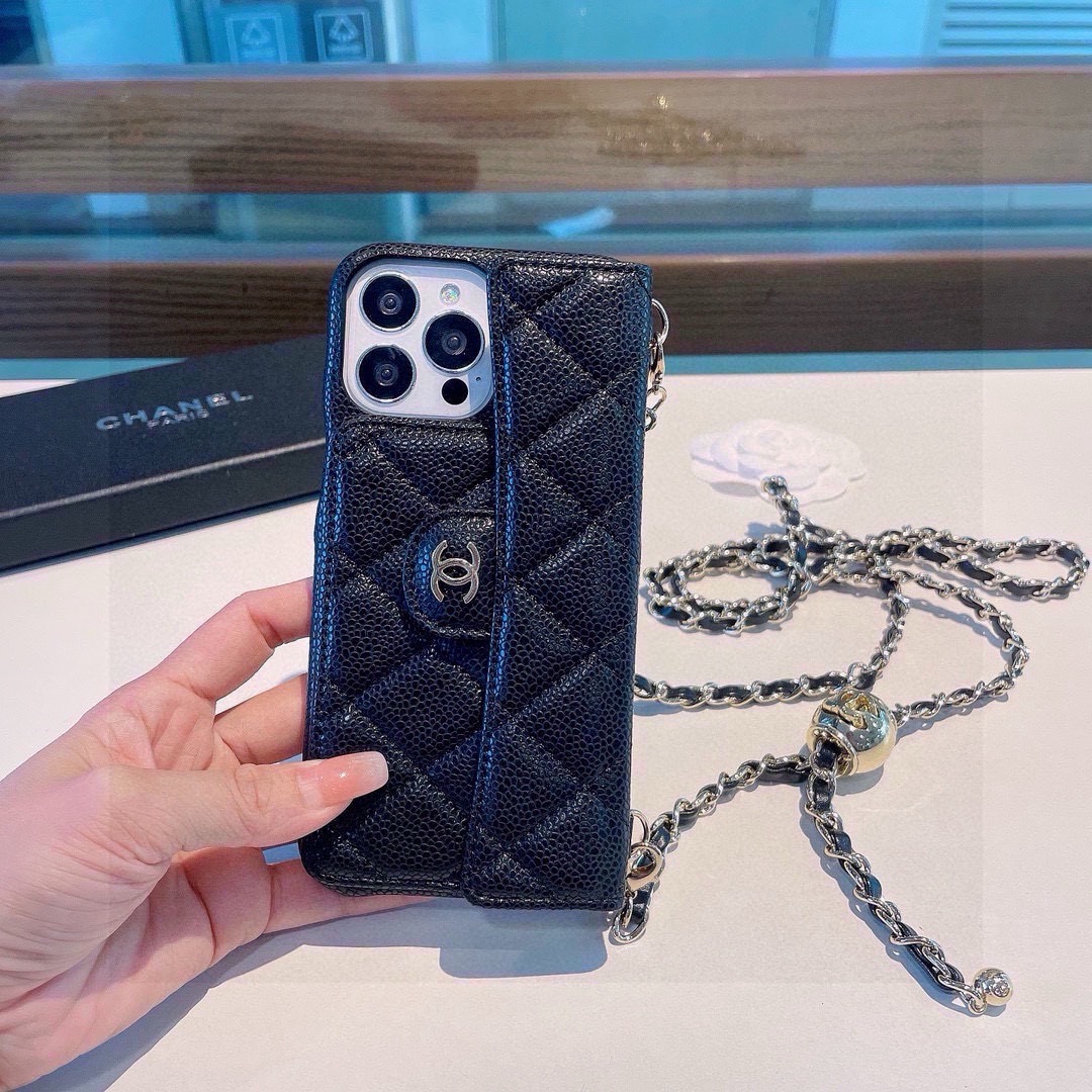 [TOP] CHANEL Phone Case - Black - 711 Luxury