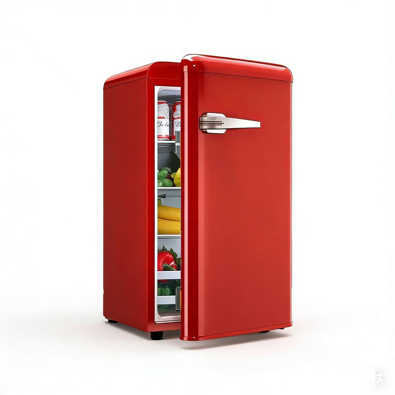 Single-door retro mini refrigerator---0.18CBM