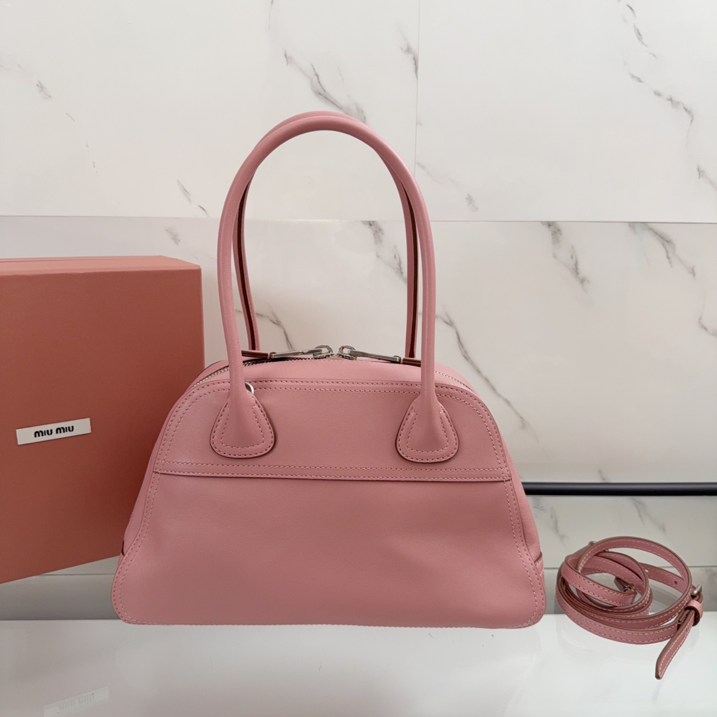 [TOP] Miu Miu Vivant Handbag 32x19.5x11cm - Pink - 711 Luxury