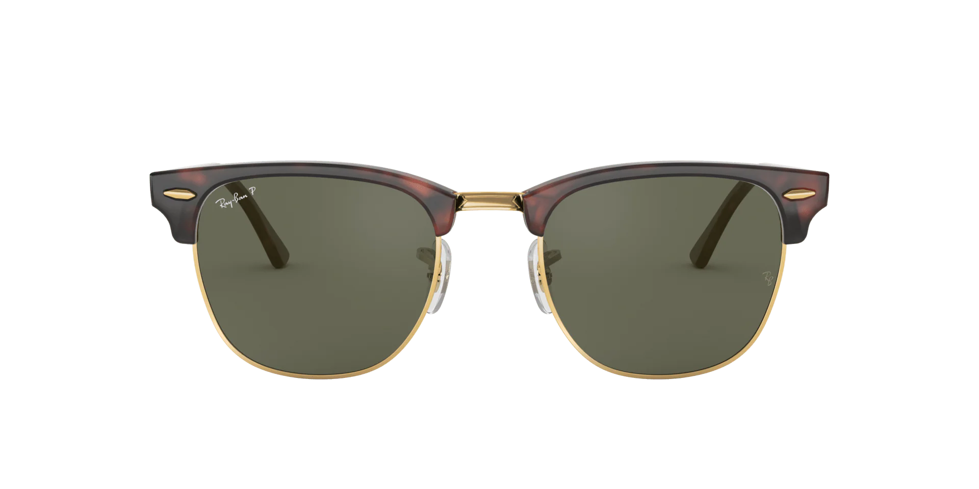 Clubmaster - Red Havana | G 15 Green Polarized - 49mm