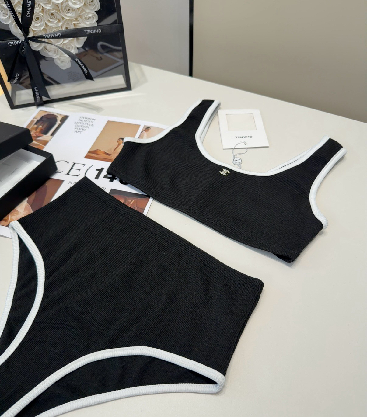 [TOP] CHANEL Swimsuit - Black - 711 Luxury