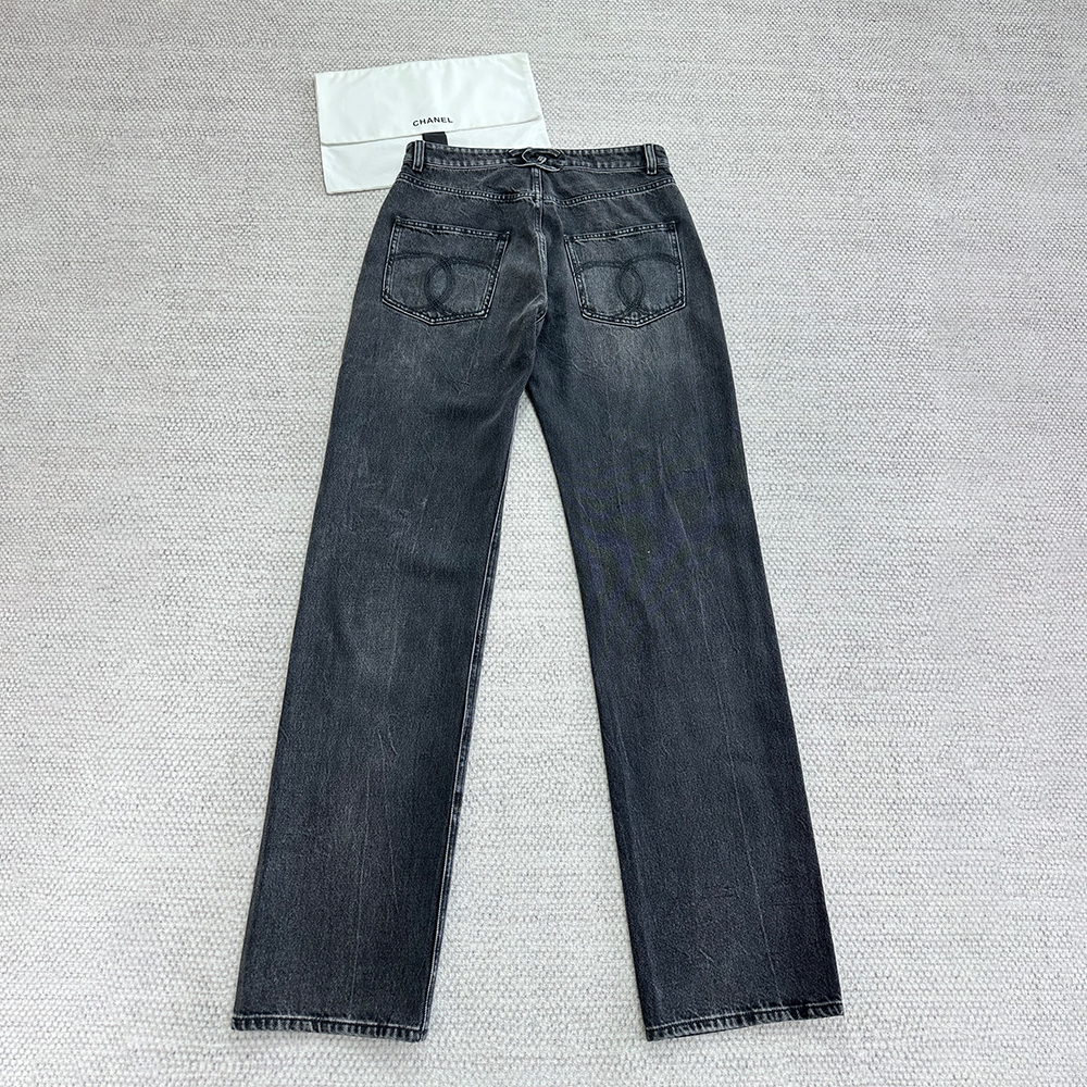 Chanel Top Qualitu Version School Bag Buckle Low Waist Jeans #378814