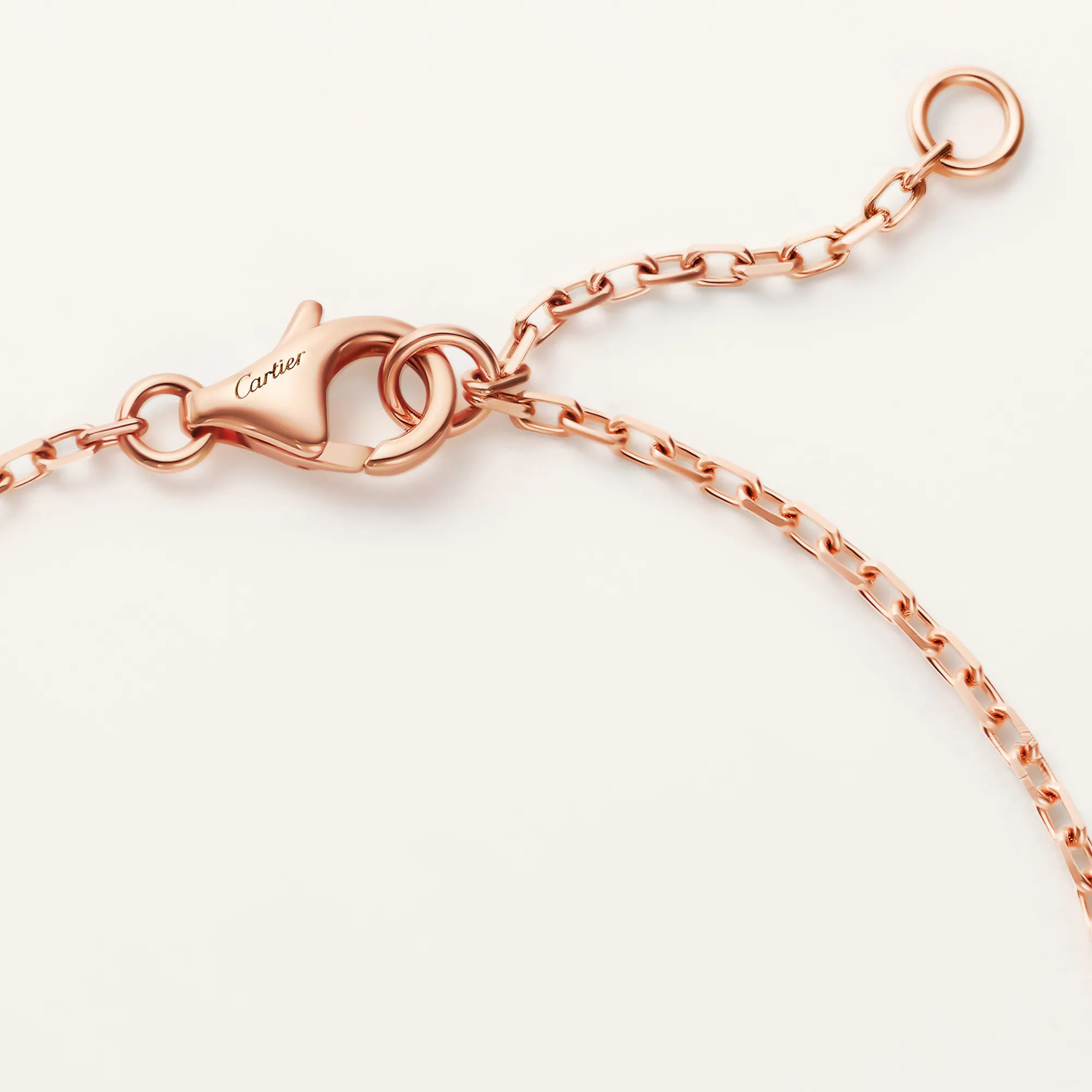 Carty Love Luna Loop Bracelet, Rose Gold, Paved