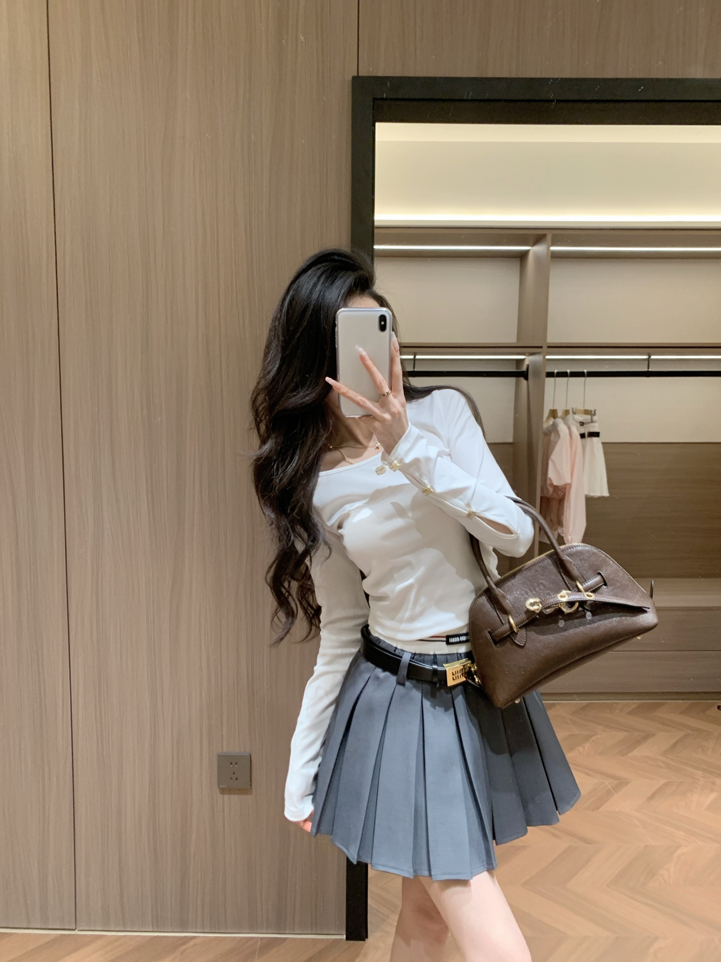 [TOP] Miu Miu  Skirt -Grey