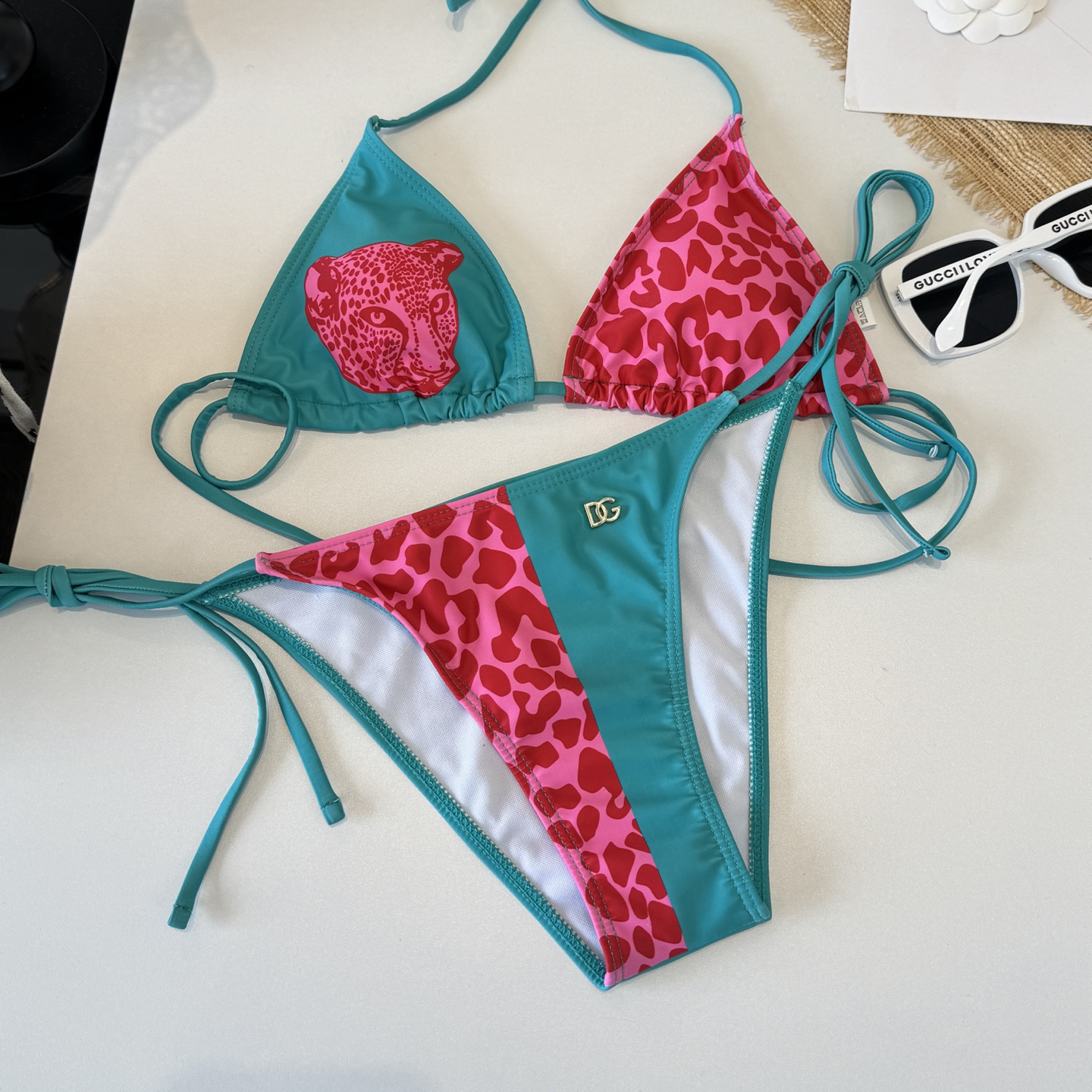 [TOP] Dolce & Gabbana DG Bikini Swimsuit - Blue - 711 Luxury