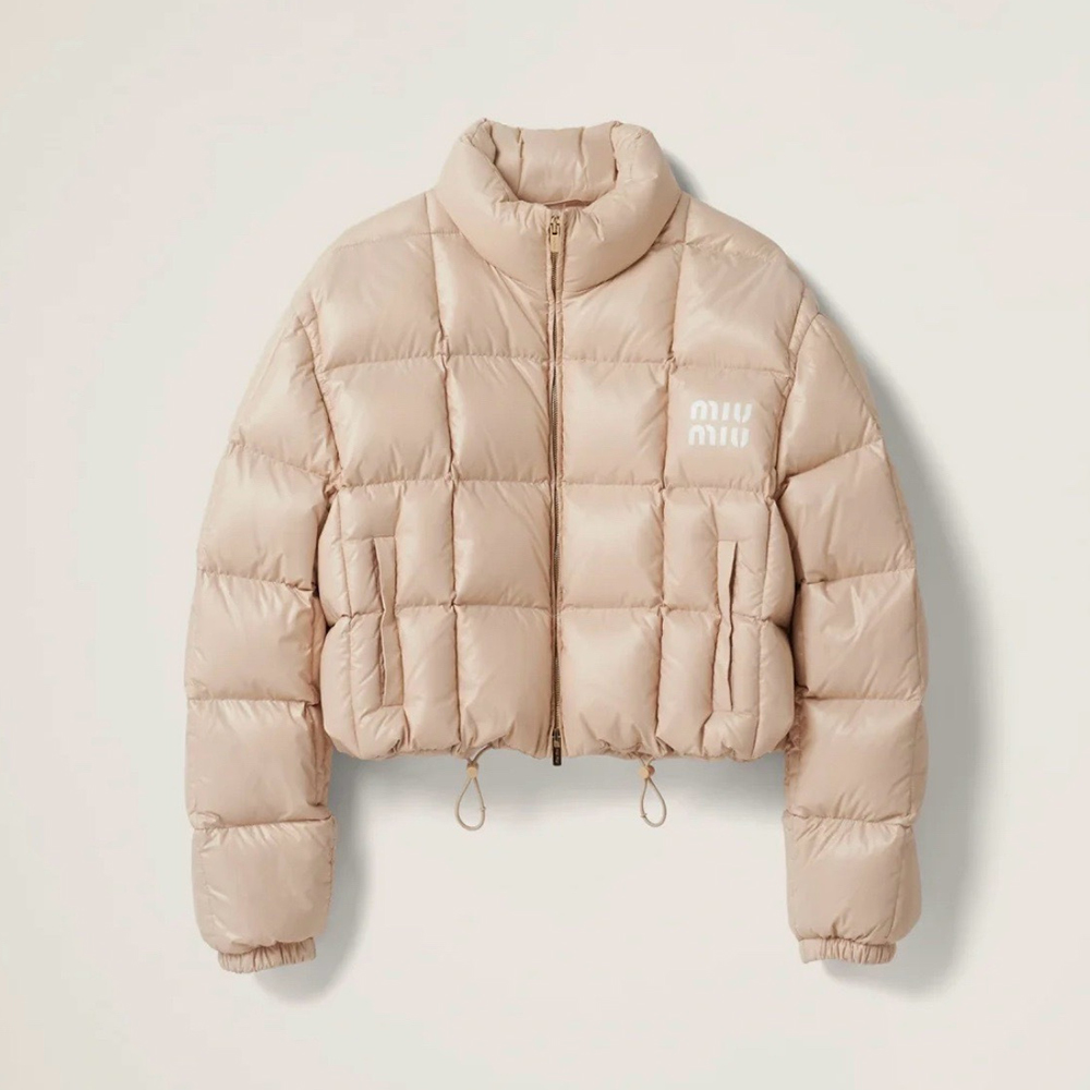 Designer beige Accessory MiuMiu Beige Short Down #394626 | Nigo Office
