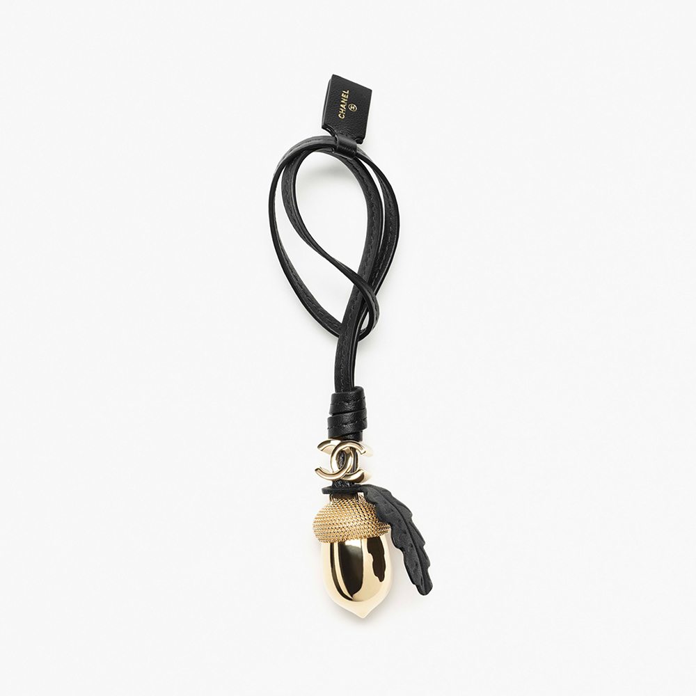 Chanel black Bag CHANEL Mini Bag Charm Gold-tone Metal Lambskin Golden Black #396728 | Nigo Office