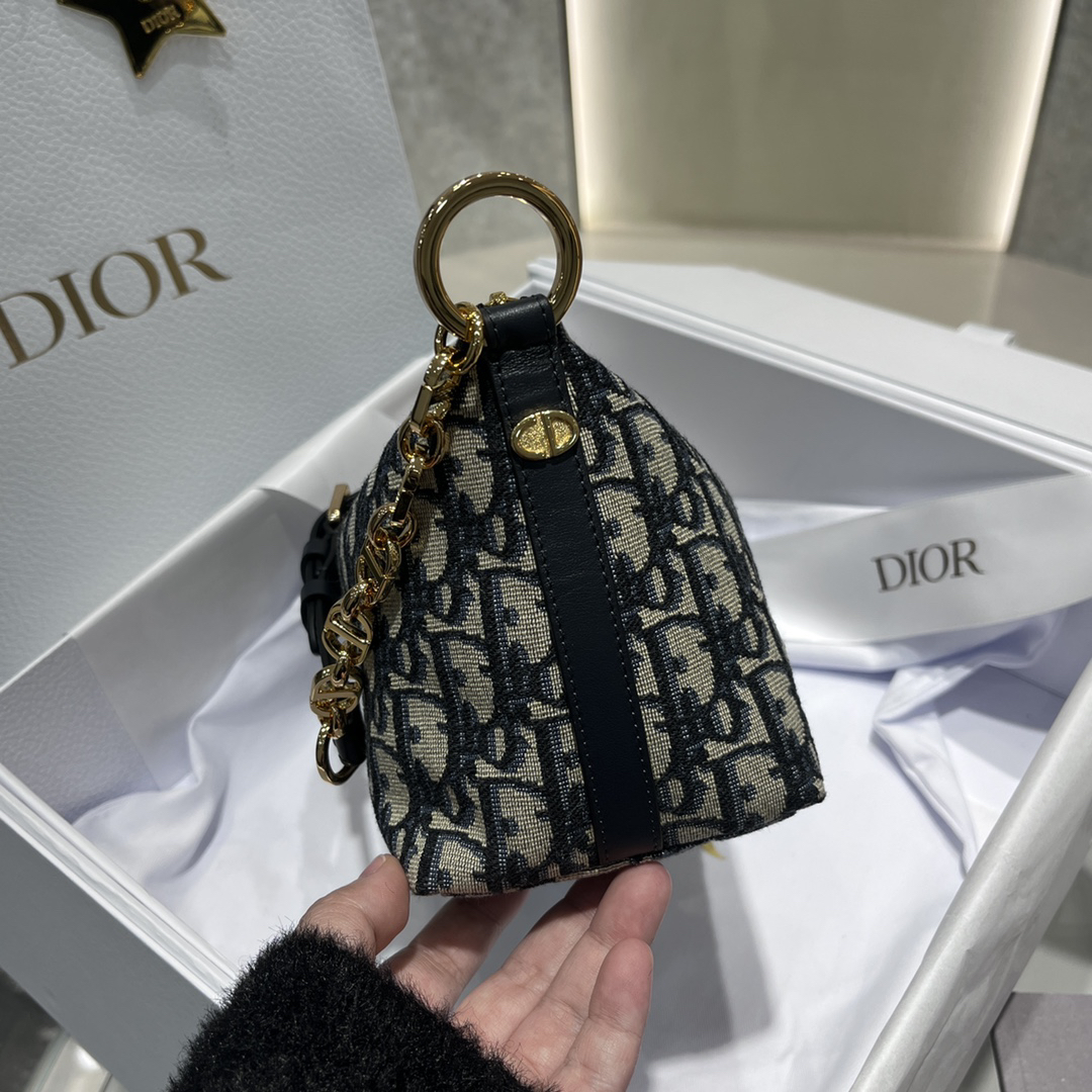 [TOP] Christian Dior Chain Hobo Bag 28.5*14.5*10cm - Black