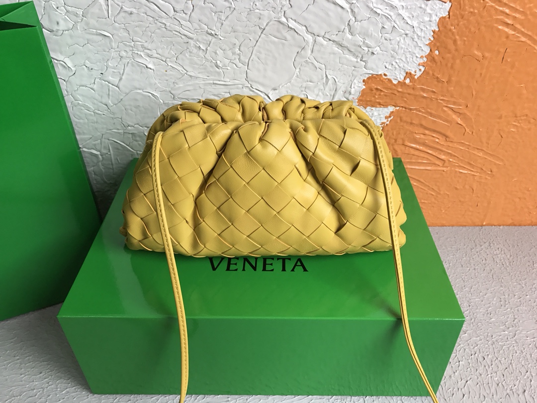 [TOP] Bottega Veneta BV The Pouch Bag 22x13x7cm - Yellow - 711 Luxury