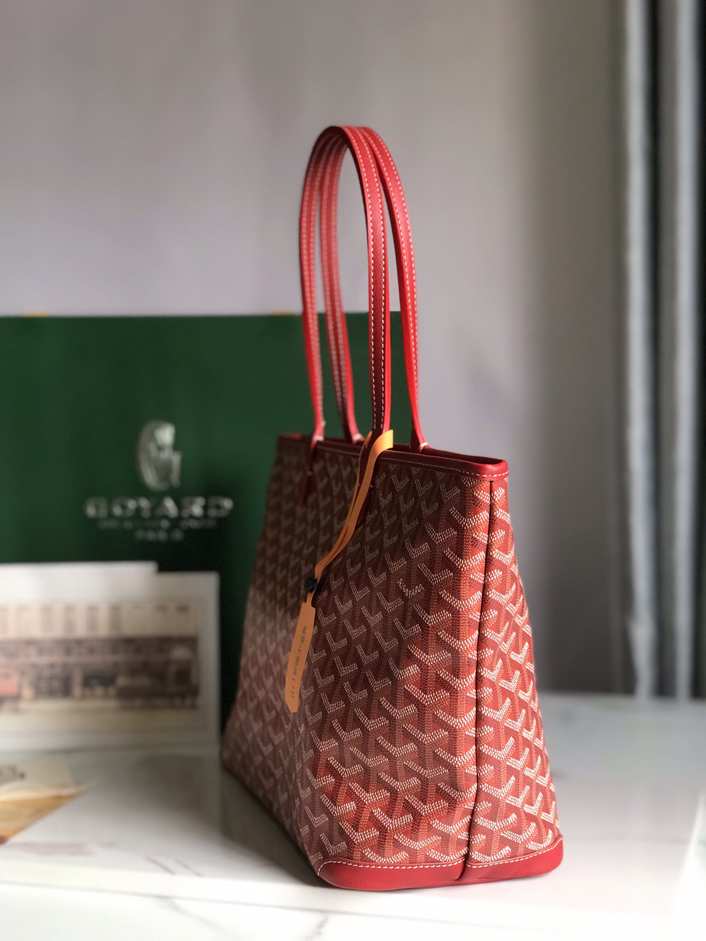 [TOP] Goyard Artois Bag 41-30x23.5x13cm - Red - 711 Luxury