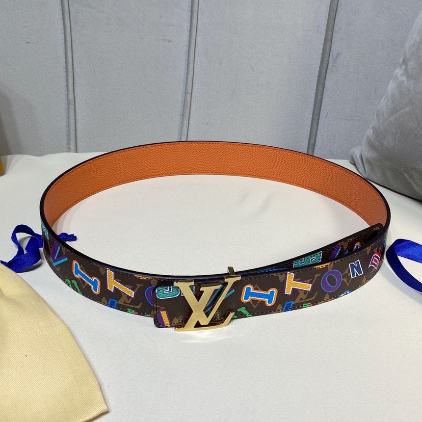 [TOP] Louis Vuitton LV Belt Calfskin 4cm - Brown - 711 Luxury