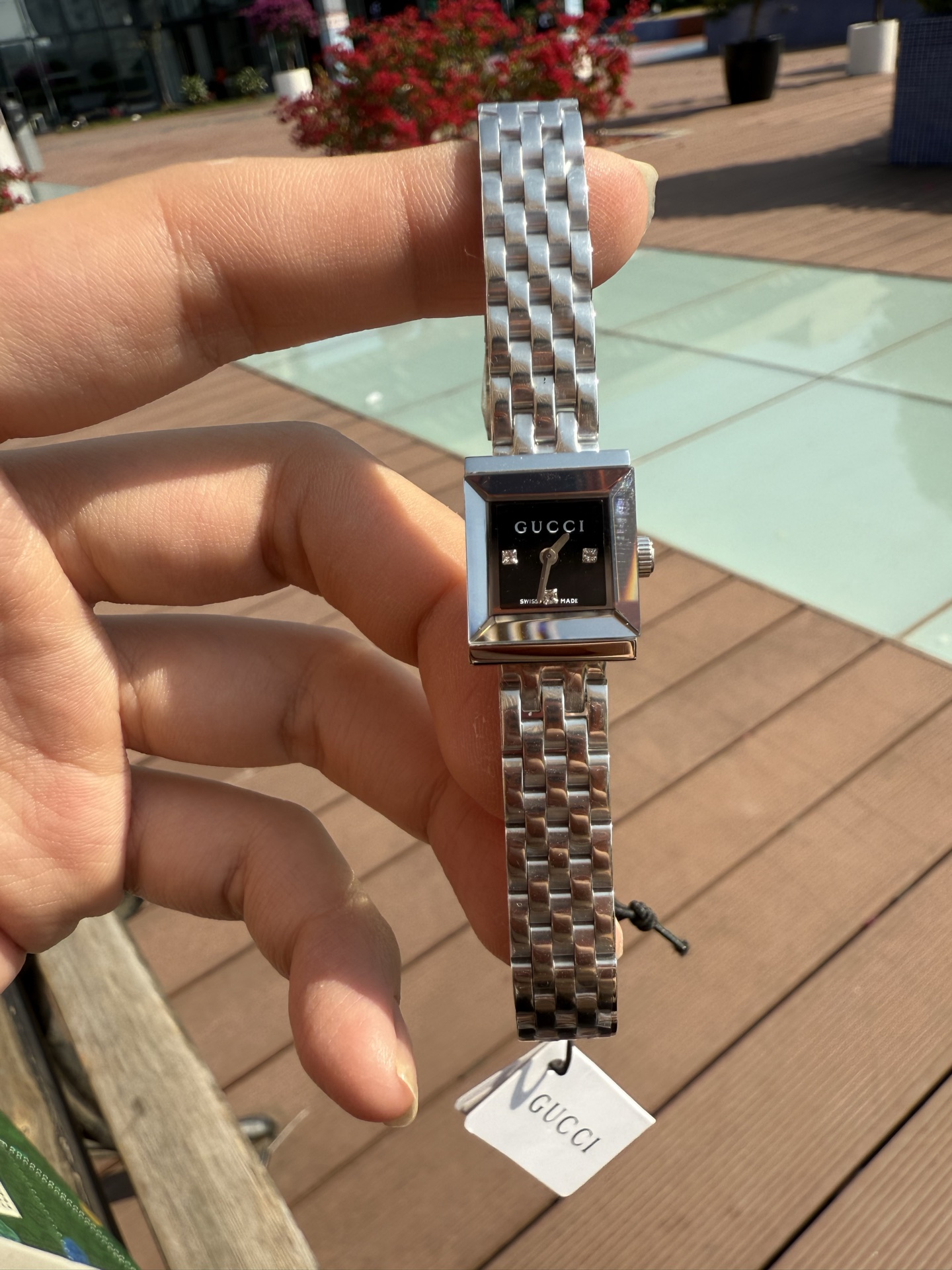 [TOP] GUCCI G-Frame Watch - Silver - 711 Luxury