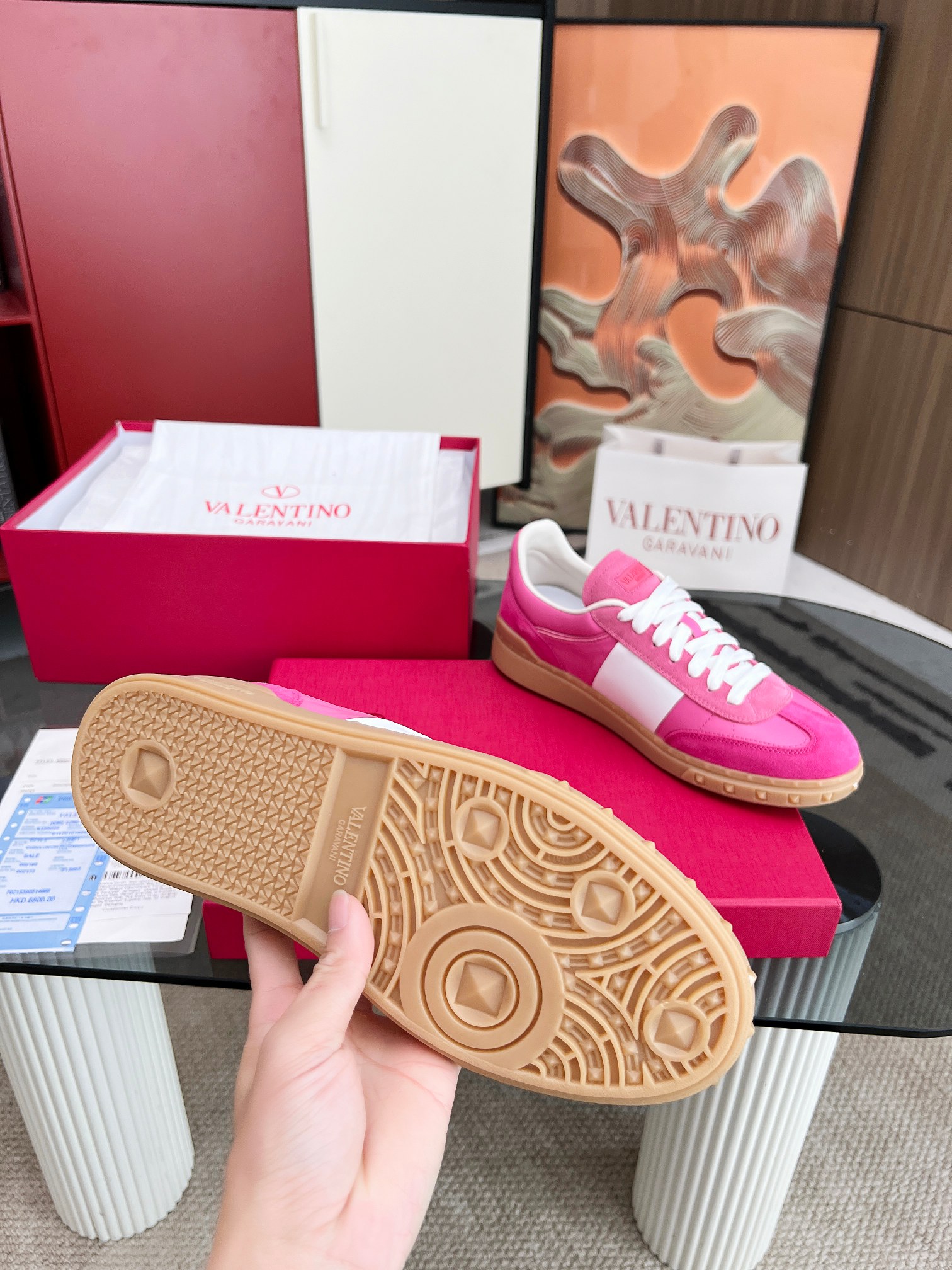 [TOP] VALENTINO Casual Shoes - Pink - 711 Luxury