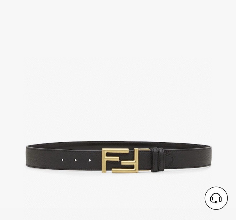 [TOP] FENDI Belt Calfskin 3.4cm - Black - 711 Luxury