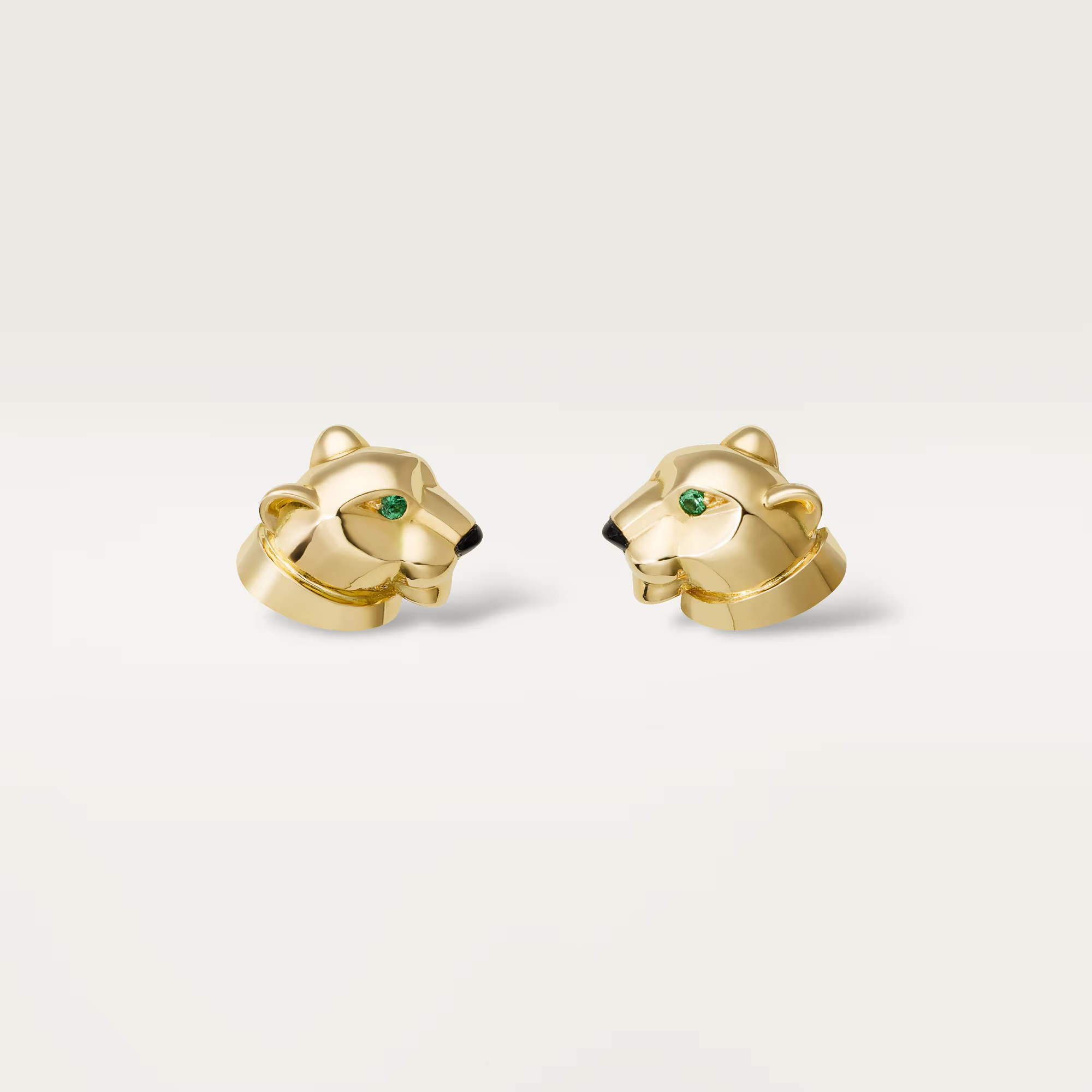 Carty Panther Pure Earrings,Yellow Gold, Stud