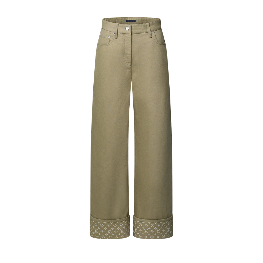 Louis Vuitton Clothing LOUIS VUITTON Top-quality Version Inside-Out Monogram Jeans #389864 | Nigo Office