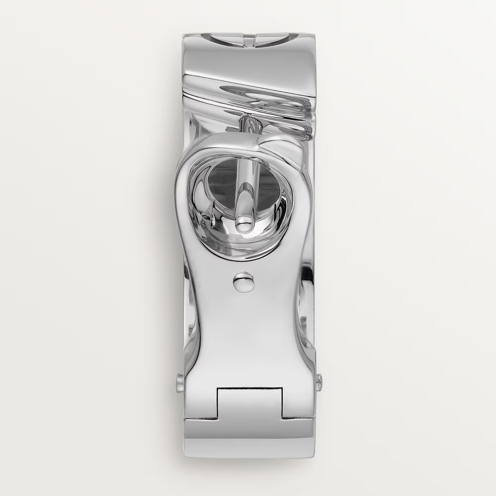 Carty Love Grand Union Earrings, White Gold, 2 Moissanite