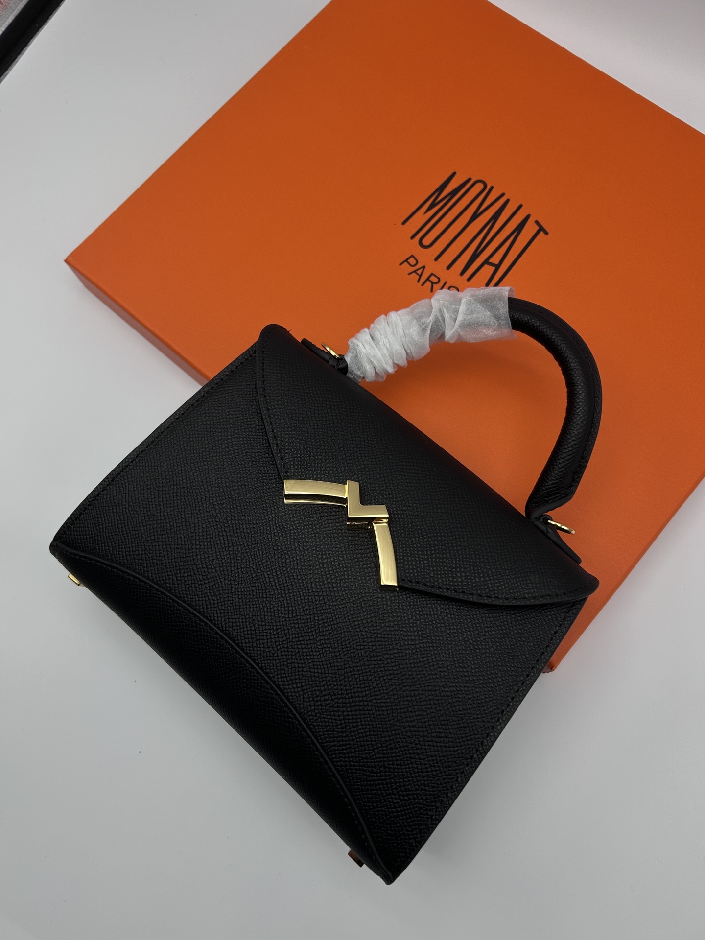 [TOP] MOYNAT Gabrielle Bag Cowhide 20cm - Black - 711 Luxury