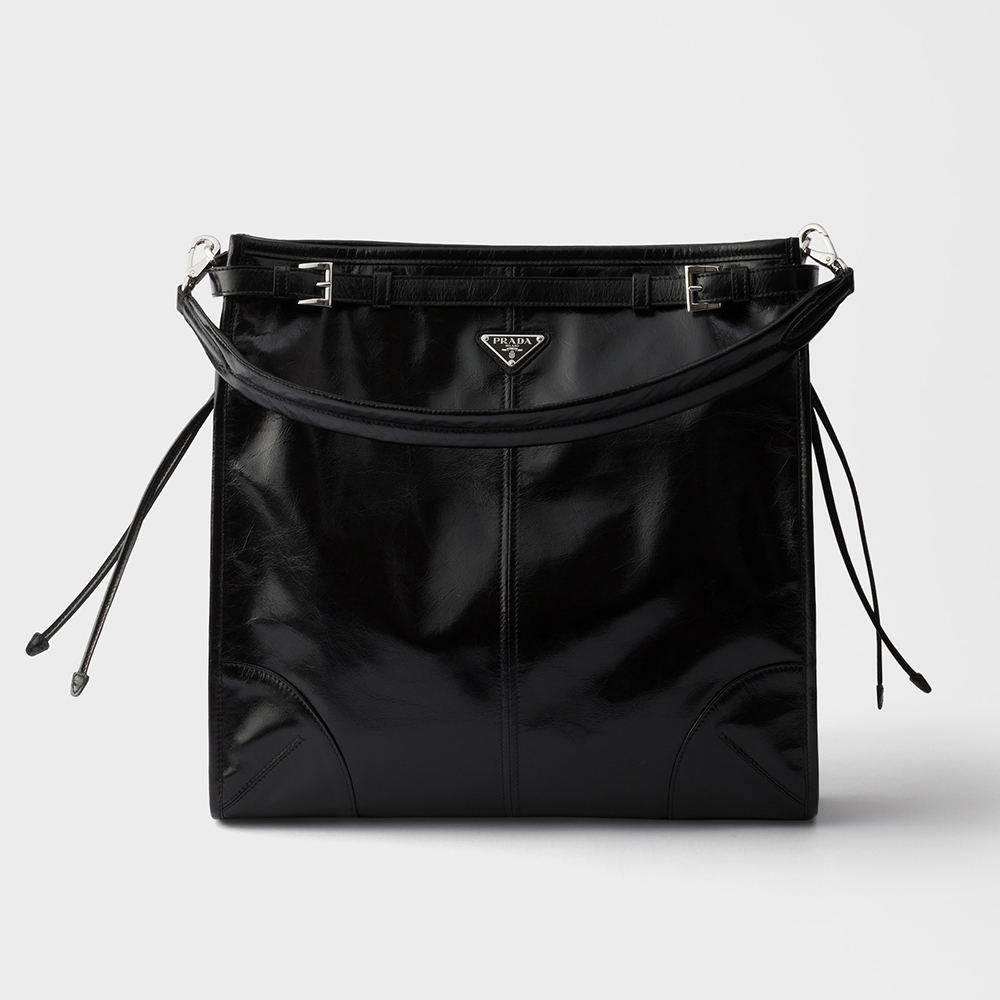 Prada black Bag PRADA Black Prada Bonnie Leather Shoulder Bag #396694 | Nigo Office