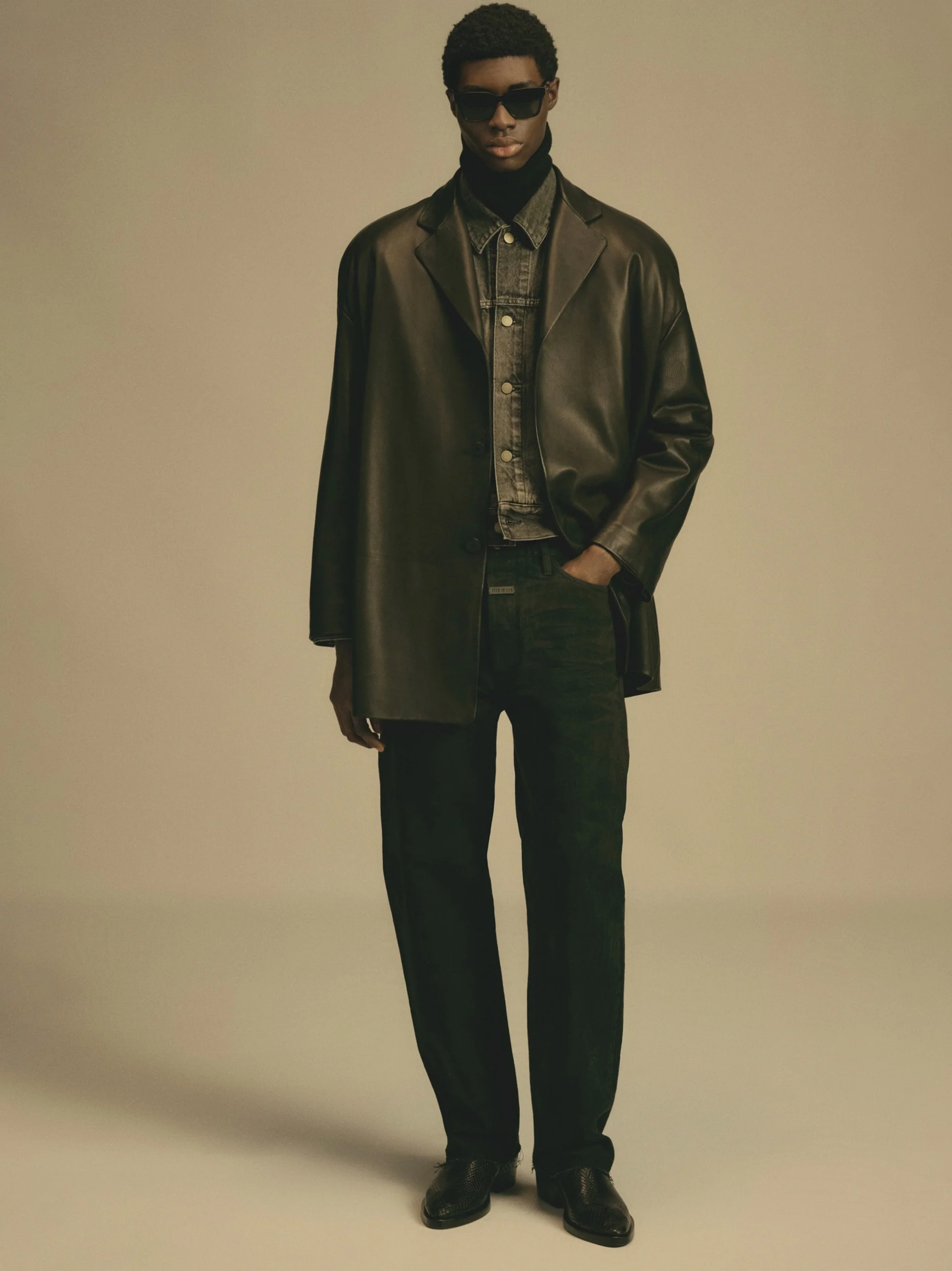 Fear of God Leather Relaxed Blazer