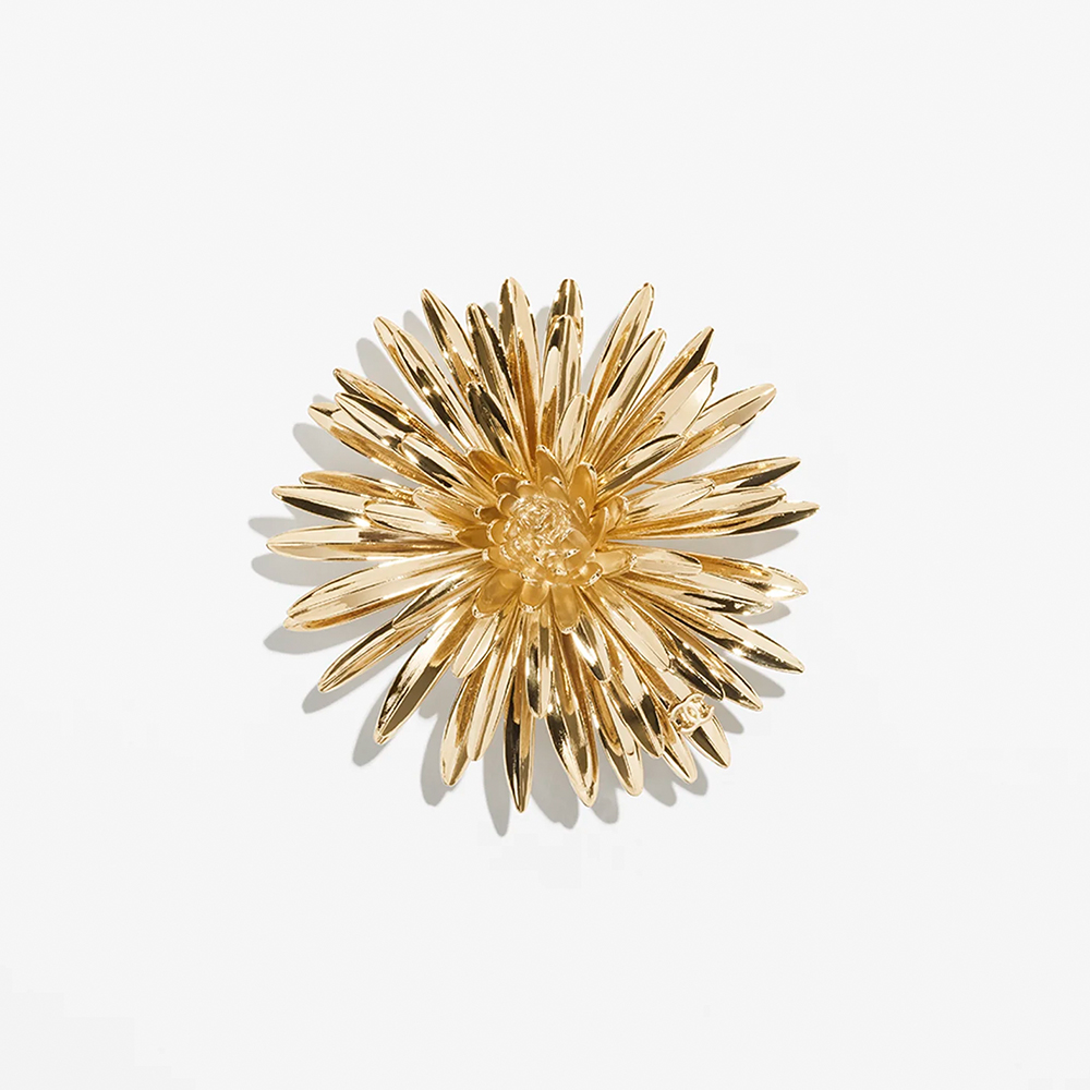 Chanel gold Jewelry Chanel Gold Flower Brooch #390540 | Nigo Office