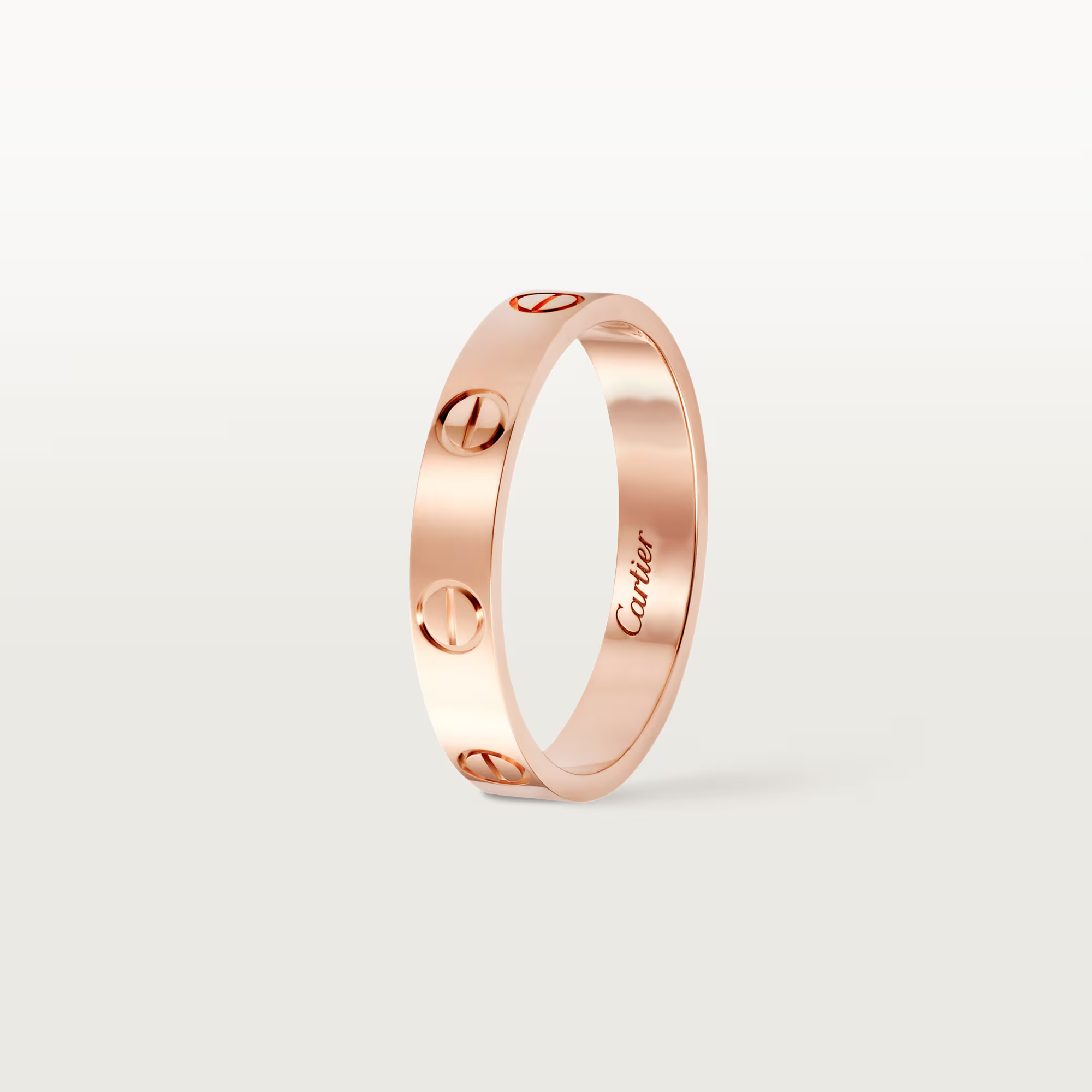 Carty Love Petite Lock Ring, Rose Gold, Small Model