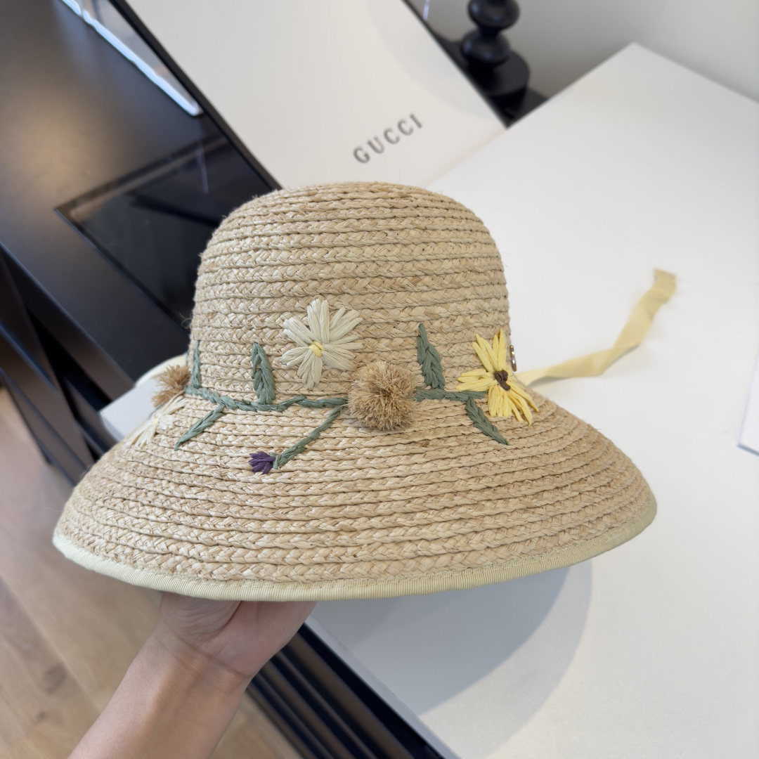 [TOP] GUCCI Hat - Beige - 711 Luxury