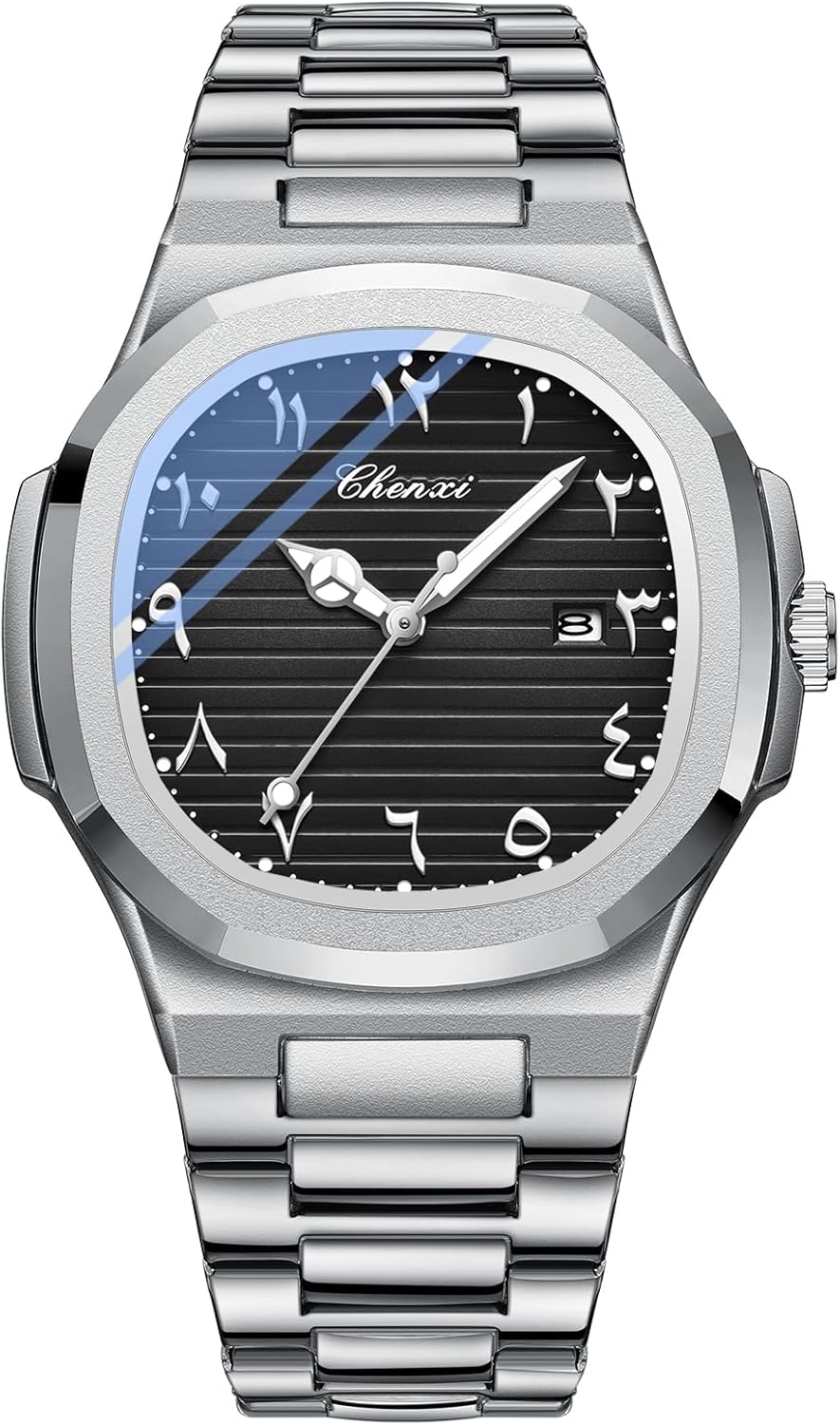 Men Quartz Movement Watch Waterproof Luminous Men's Watch, Stainless Steel Strap Business Watches