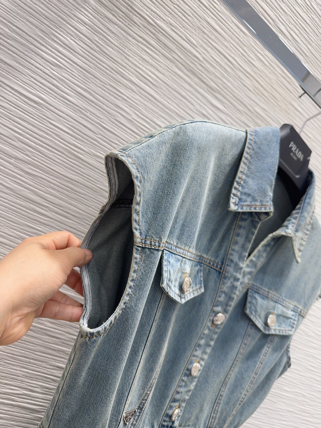 [TOP] PRADA Denim Dress - Denim Blue