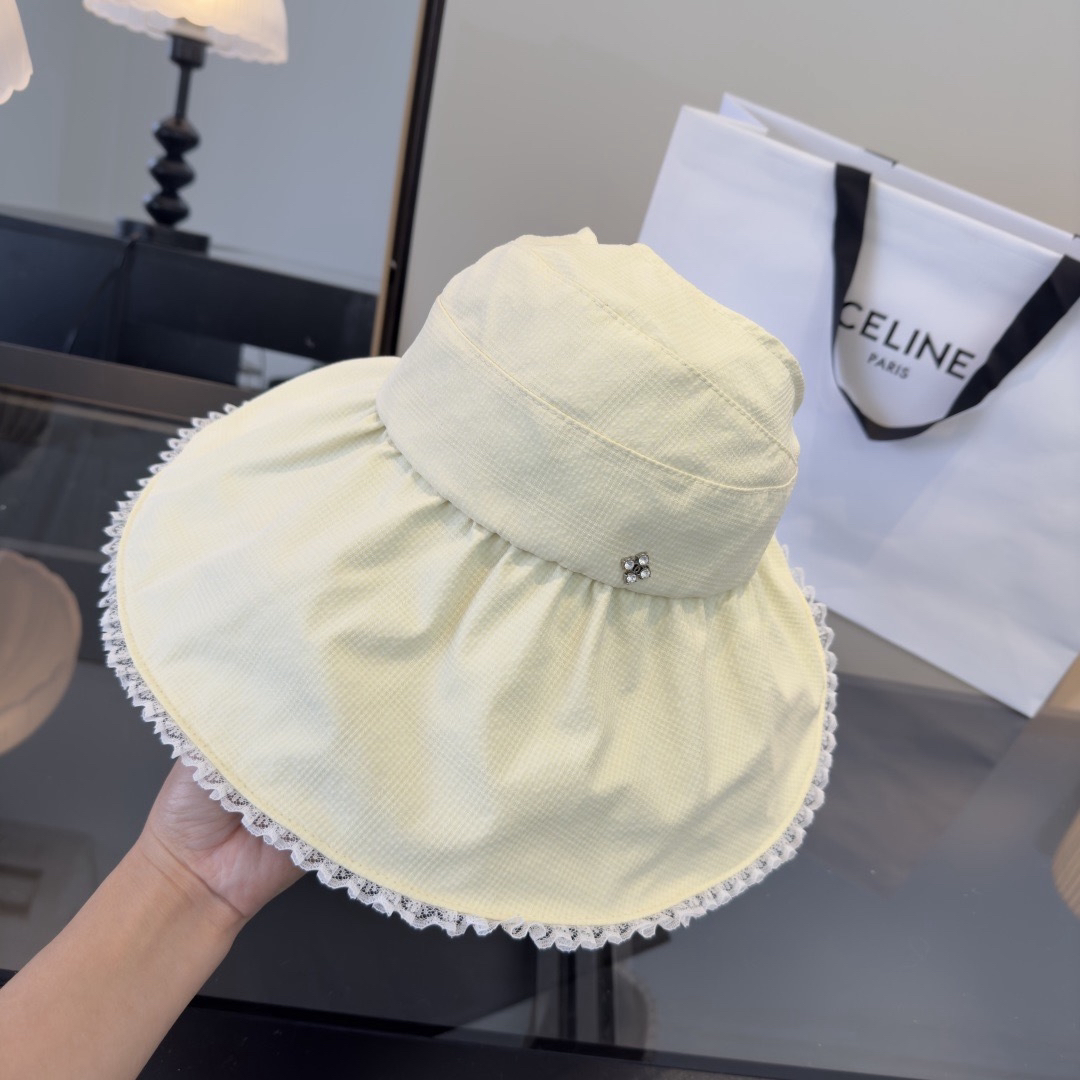 [TOP] CELINE Open-brim Hat - Beige - 711 Luxury
