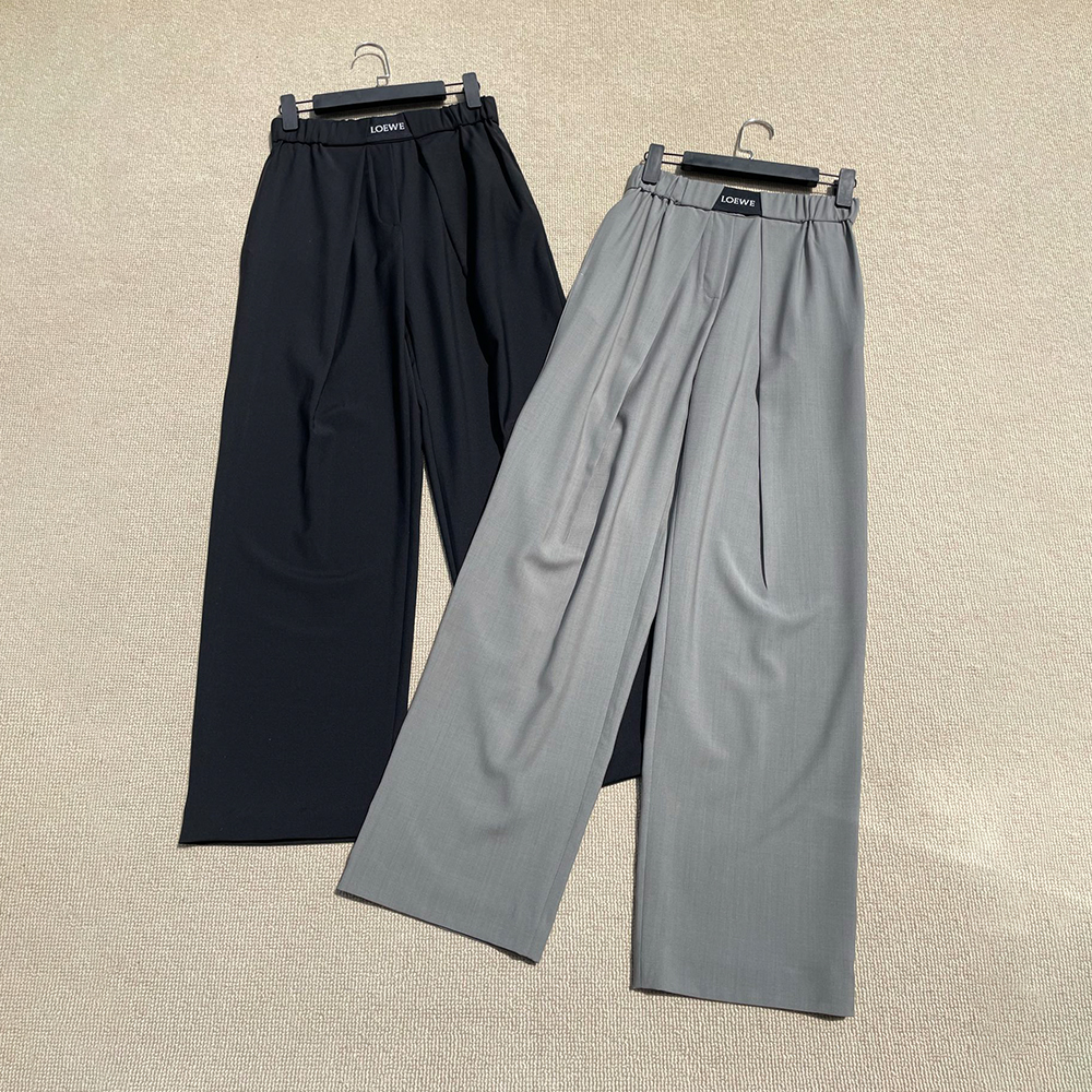 Loewe Clothing Loewe Webbing Imitation Wool Wide Leg Pants #396655 | Nigo Office