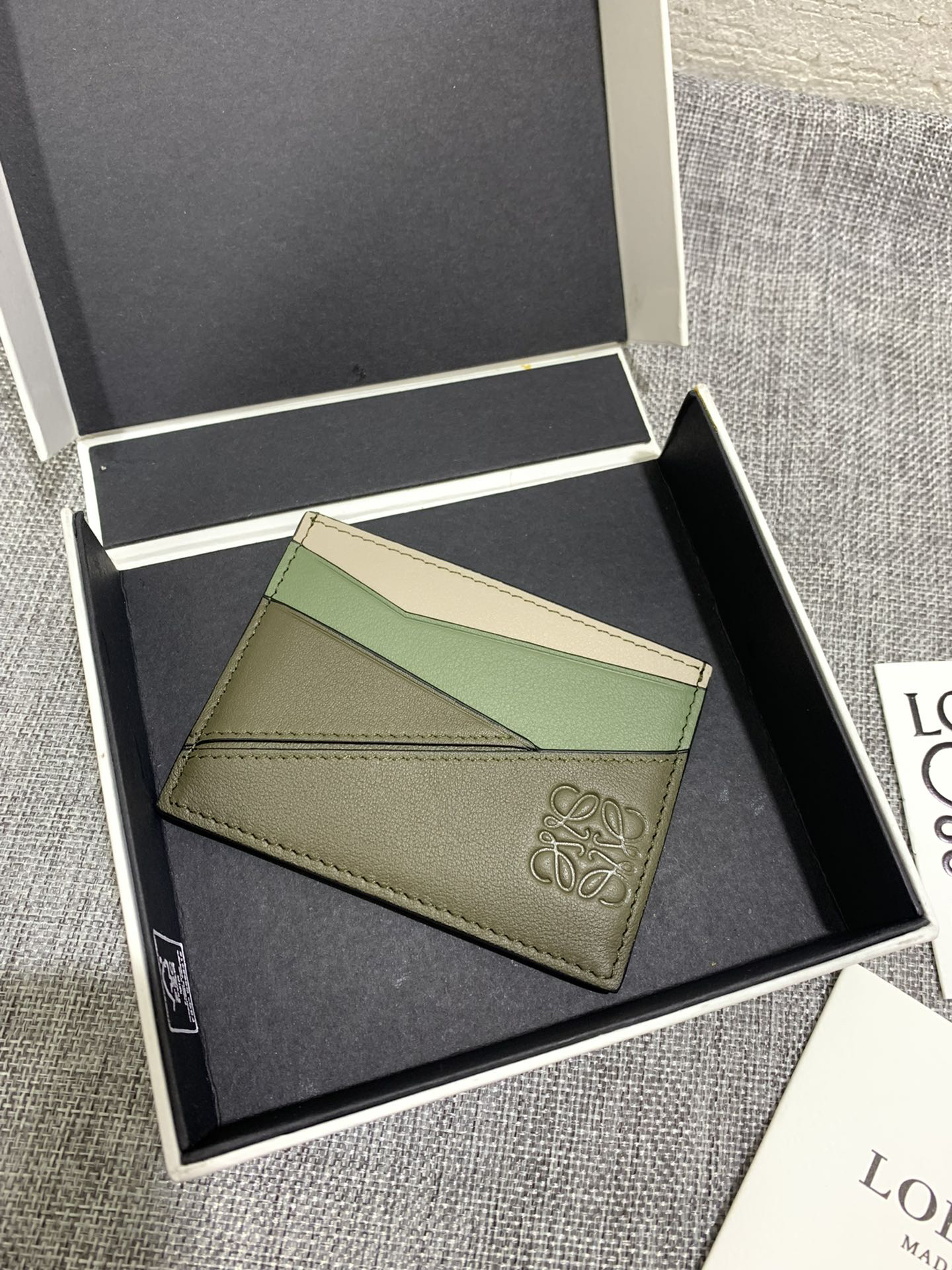[TOP] LOEWE Card Holder 10.5*7.5cm - Green