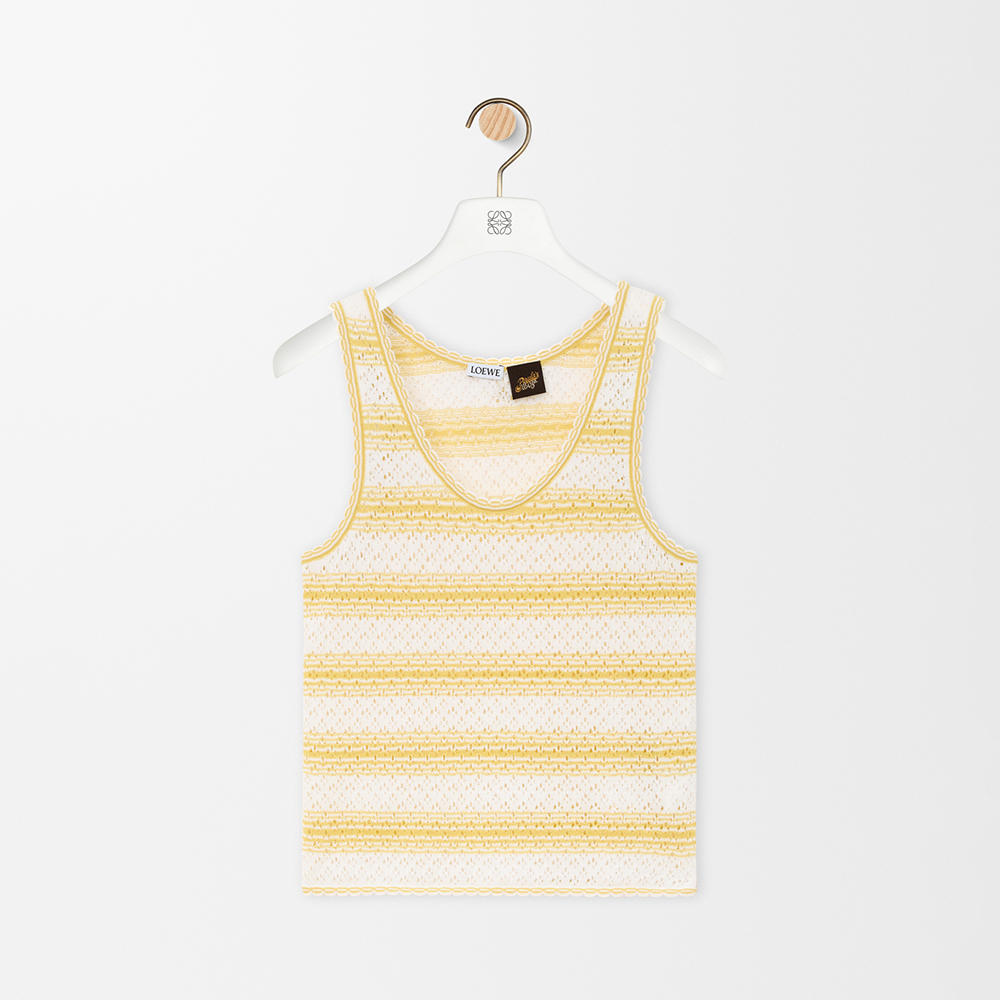 LOEWE Top in Cotton Blend White #382632