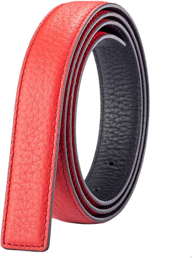 Vatee's Women's Reversible Real Leather Replacement Belt Strap without Buckle 1/25mm Wide