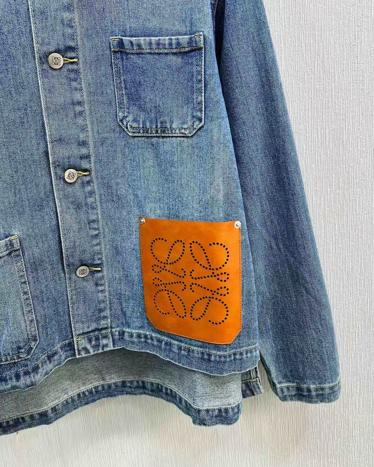 [TOP] LOEWE Denim Jacket - Blue - 711 Luxury