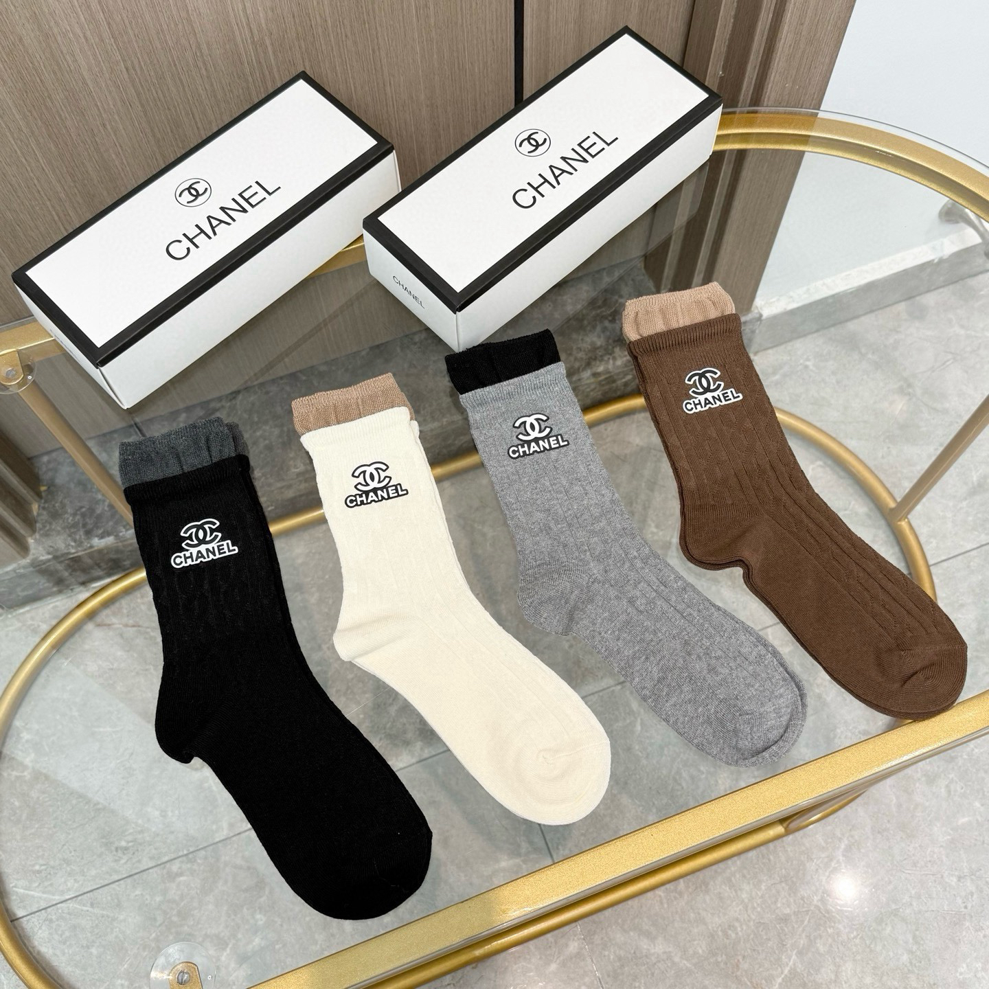 [TOP] CHANEL Socks - 4 Pieces as a Set - 711 Luxury