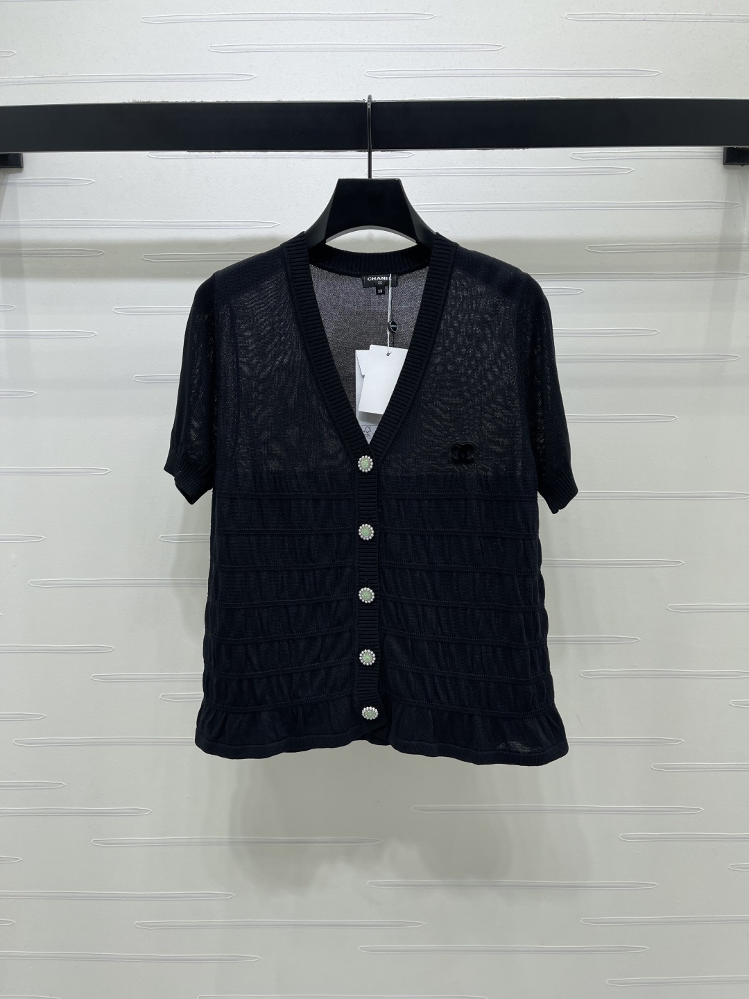 [TOP] CHANEL Knit Top - Black - 711 Luxury
