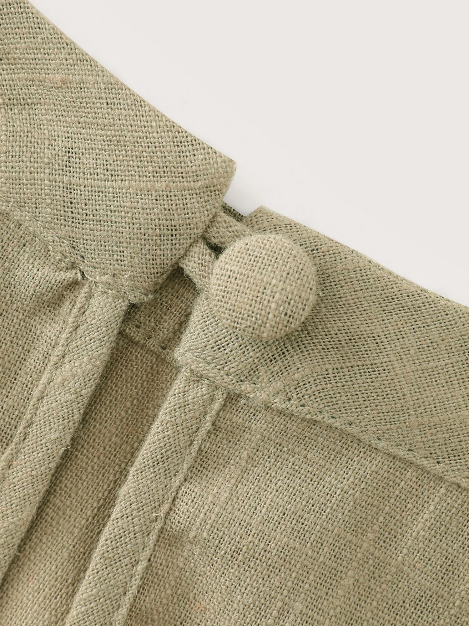 Cotton Linen Blend Sculpted Fit Tank Top