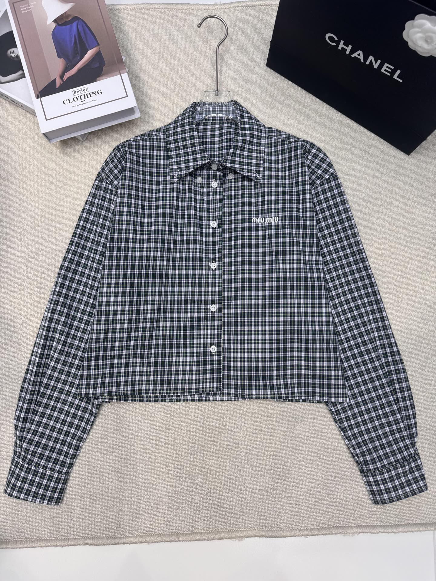 [TOP] Miu Miu Shirt - Blue - 711 Luxury
