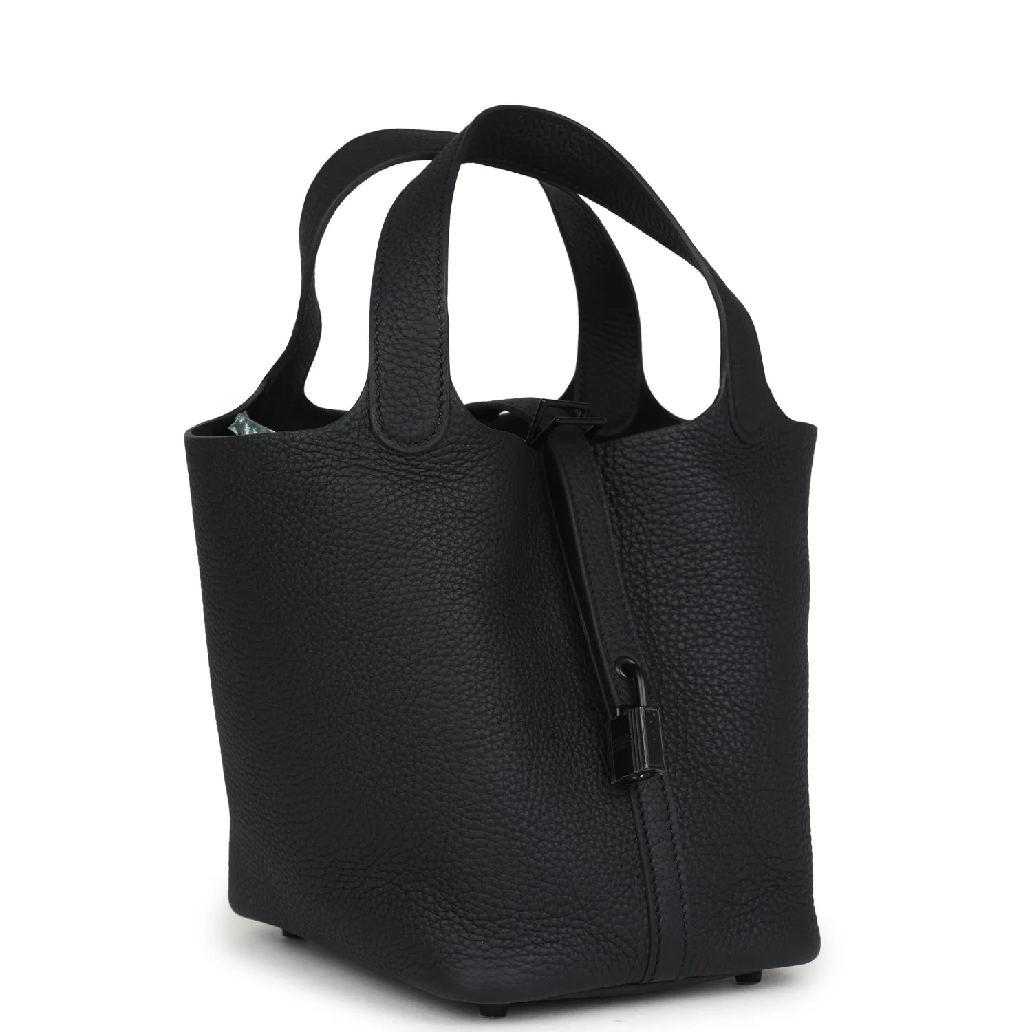Hermes Picotin Lock  Monochrome Black Clemence Black Hardware
