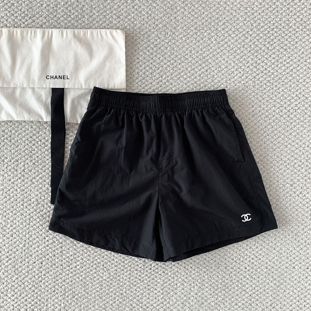 Chanel Cc Drawstring Shorts #379866