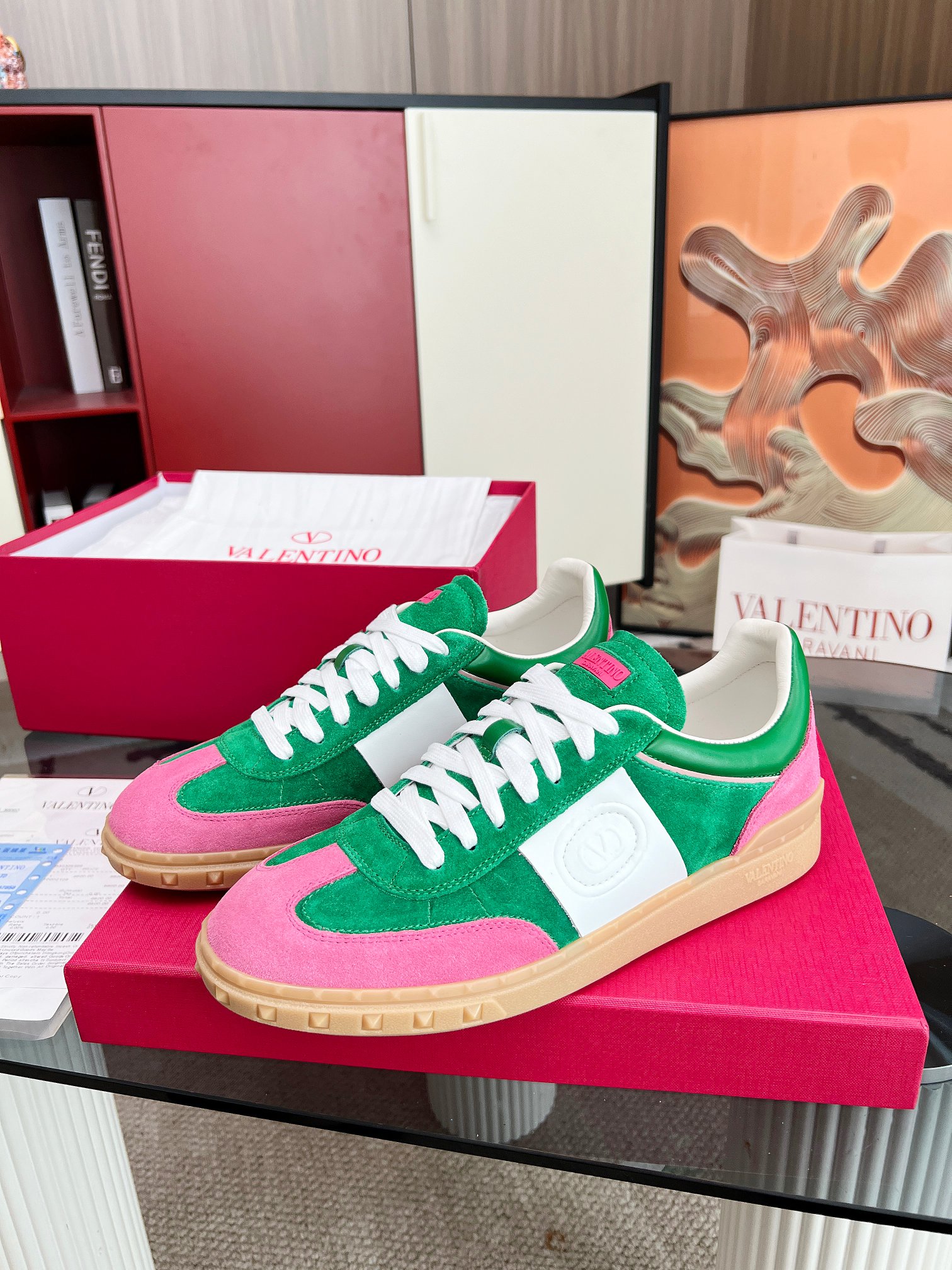 [TOP] VALENTINO Casual Shoes - Green - 711 Luxury