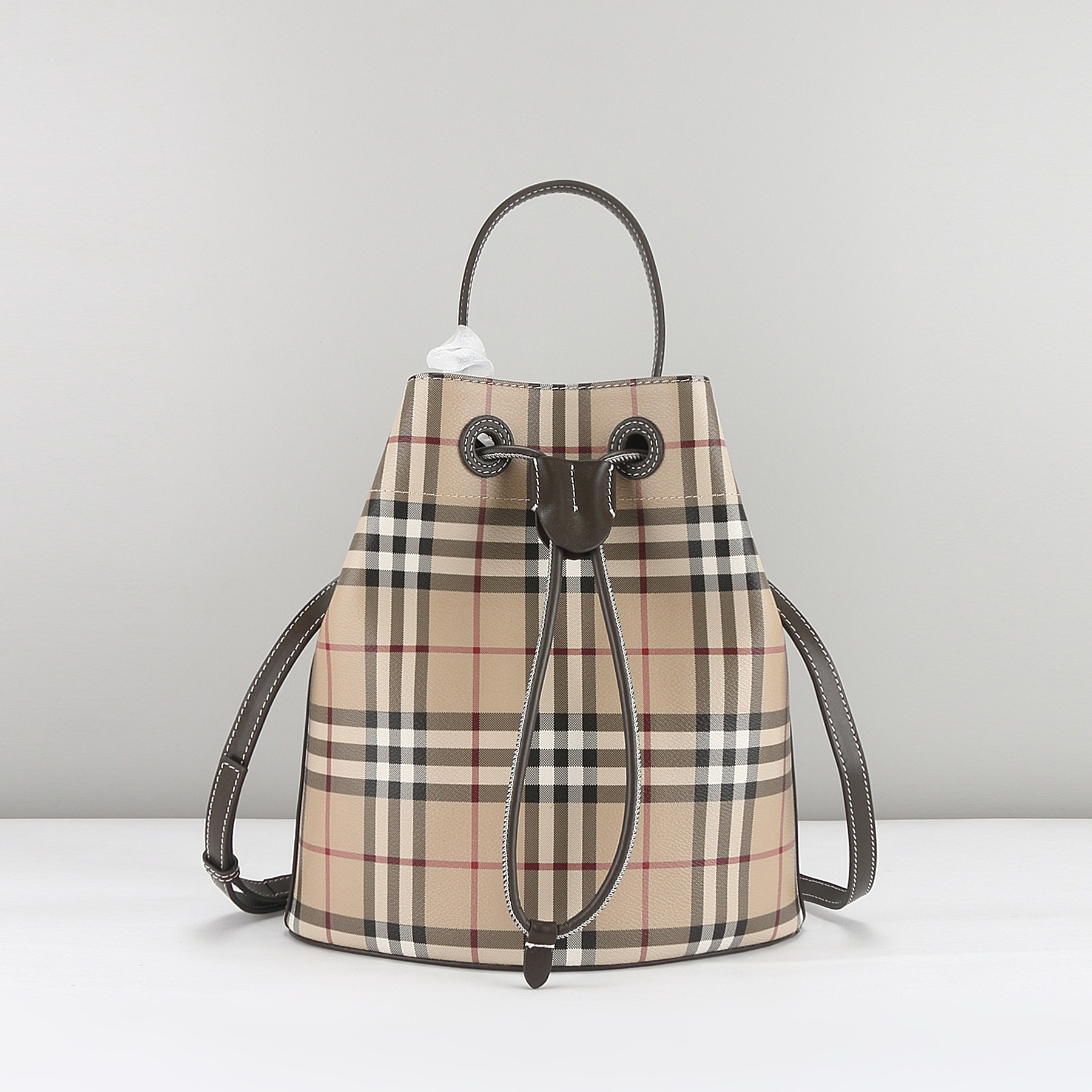 [TOP] BURBERRY Bucket Bag 16 x 26 x 26cm - Khaki - 711 Luxury