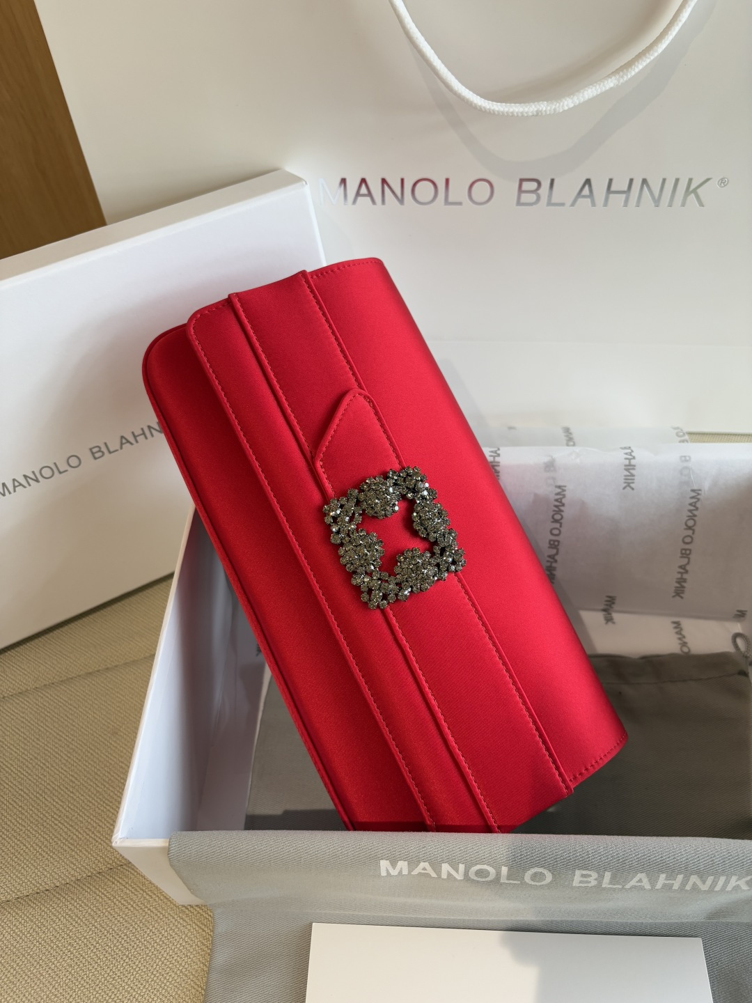 [TOP] MANOLO BLAHNIK Bag 12x24x3cm - Red - 711 Luxury