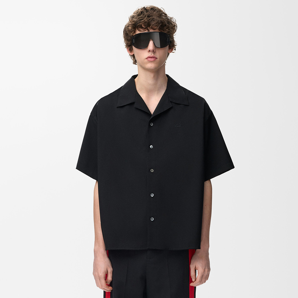 LOEWE Short Sleeve Shirt in Wool #387281