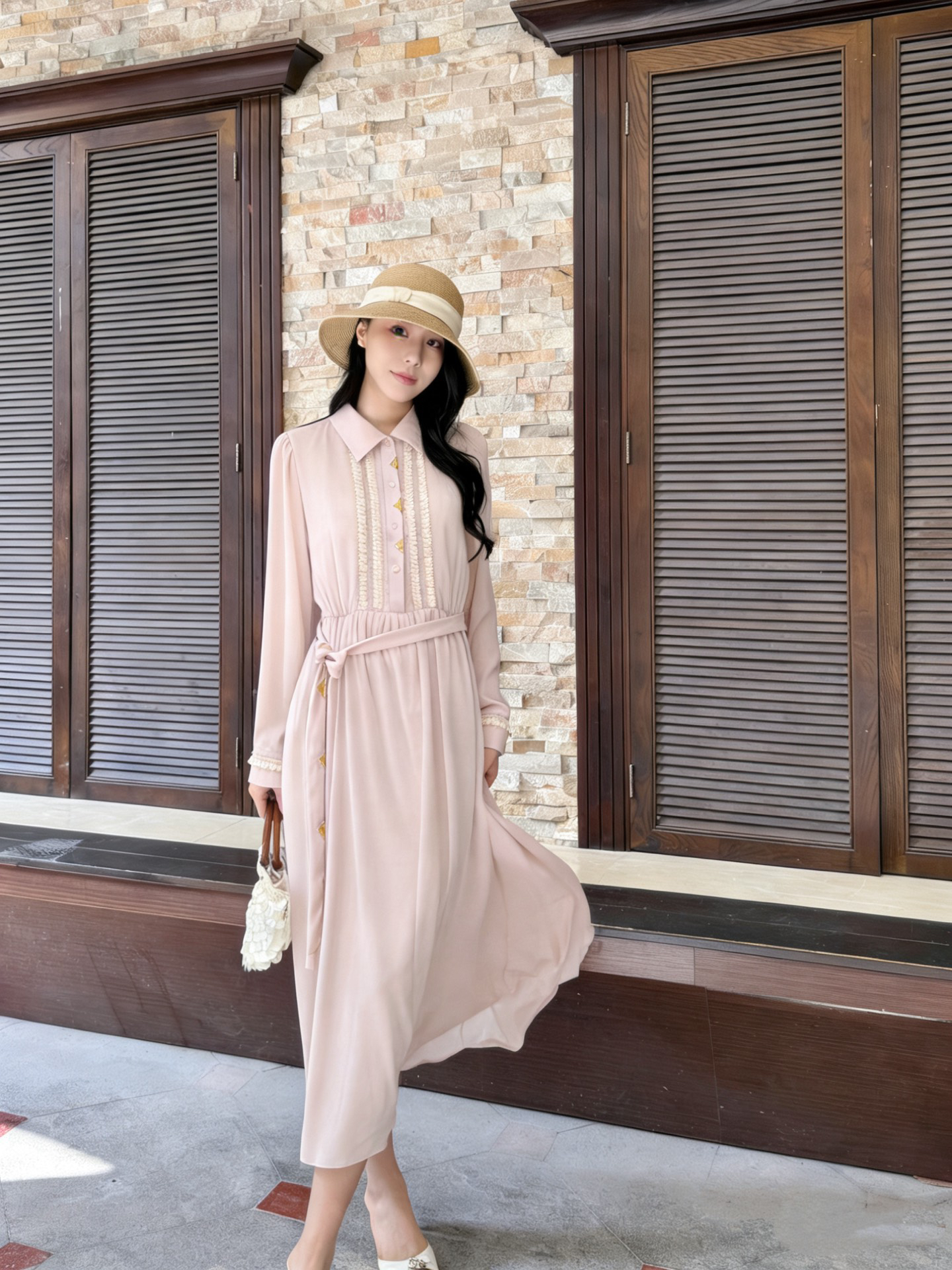 [TOP] Louis Vuitton LV Dress - Pink